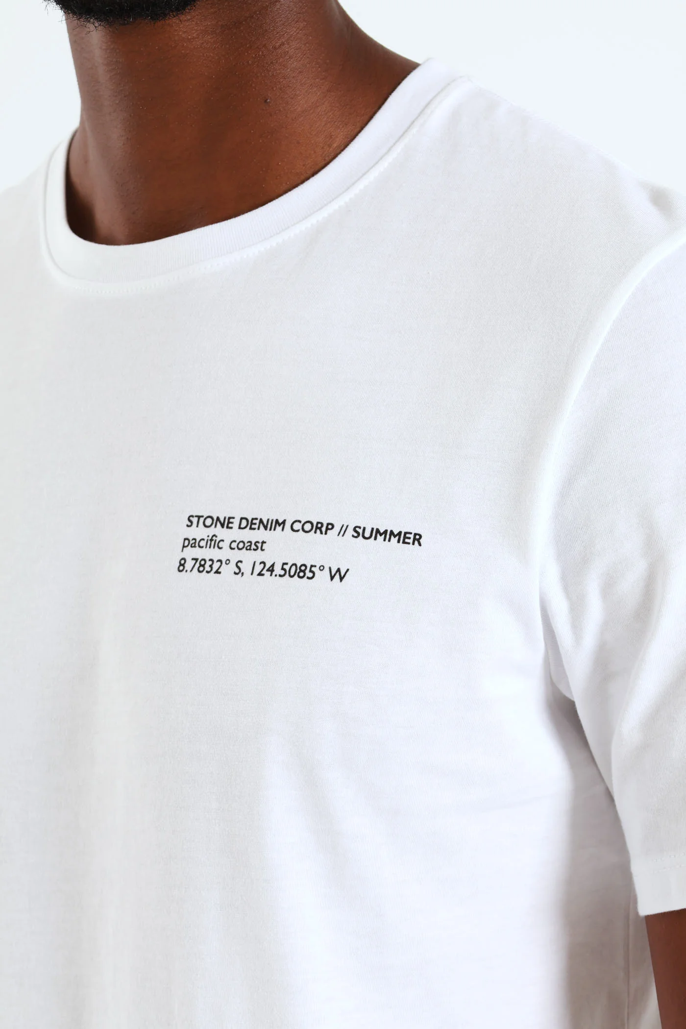 Ocean Speed Front & Back Tee - White - Image 4