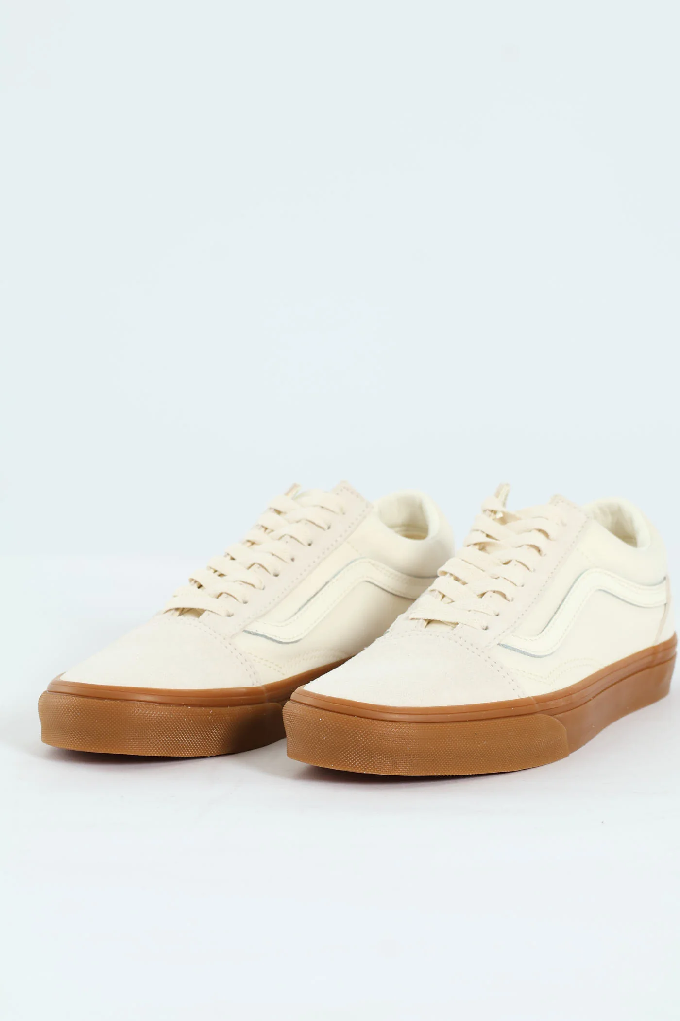 Old Skool Vulcanised Lace Up Sneaker With Gum Sole - Off White - Image 5