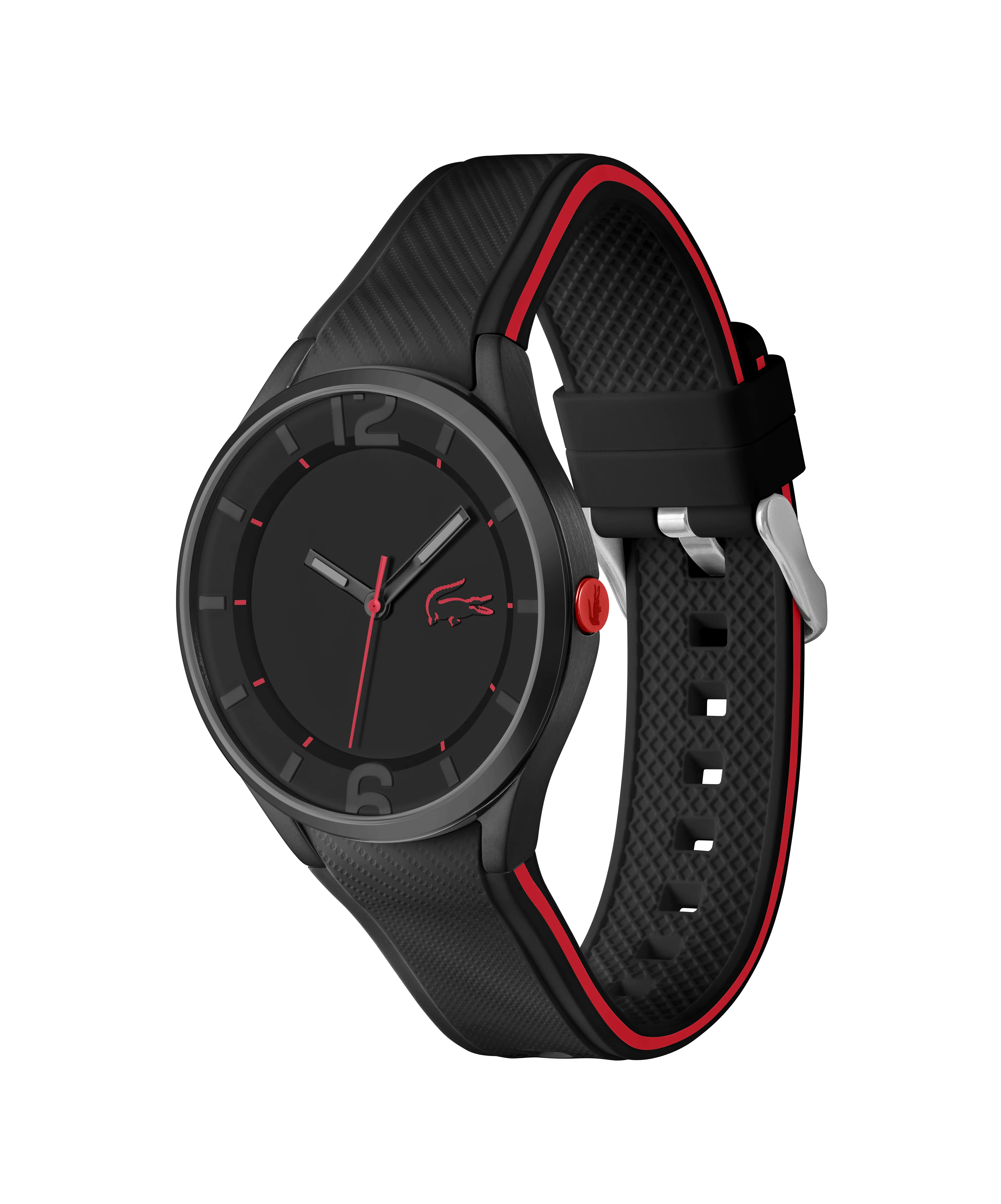 Ollie Black Stainless Steel Case & Dial With Silicone Strap - Image 2
