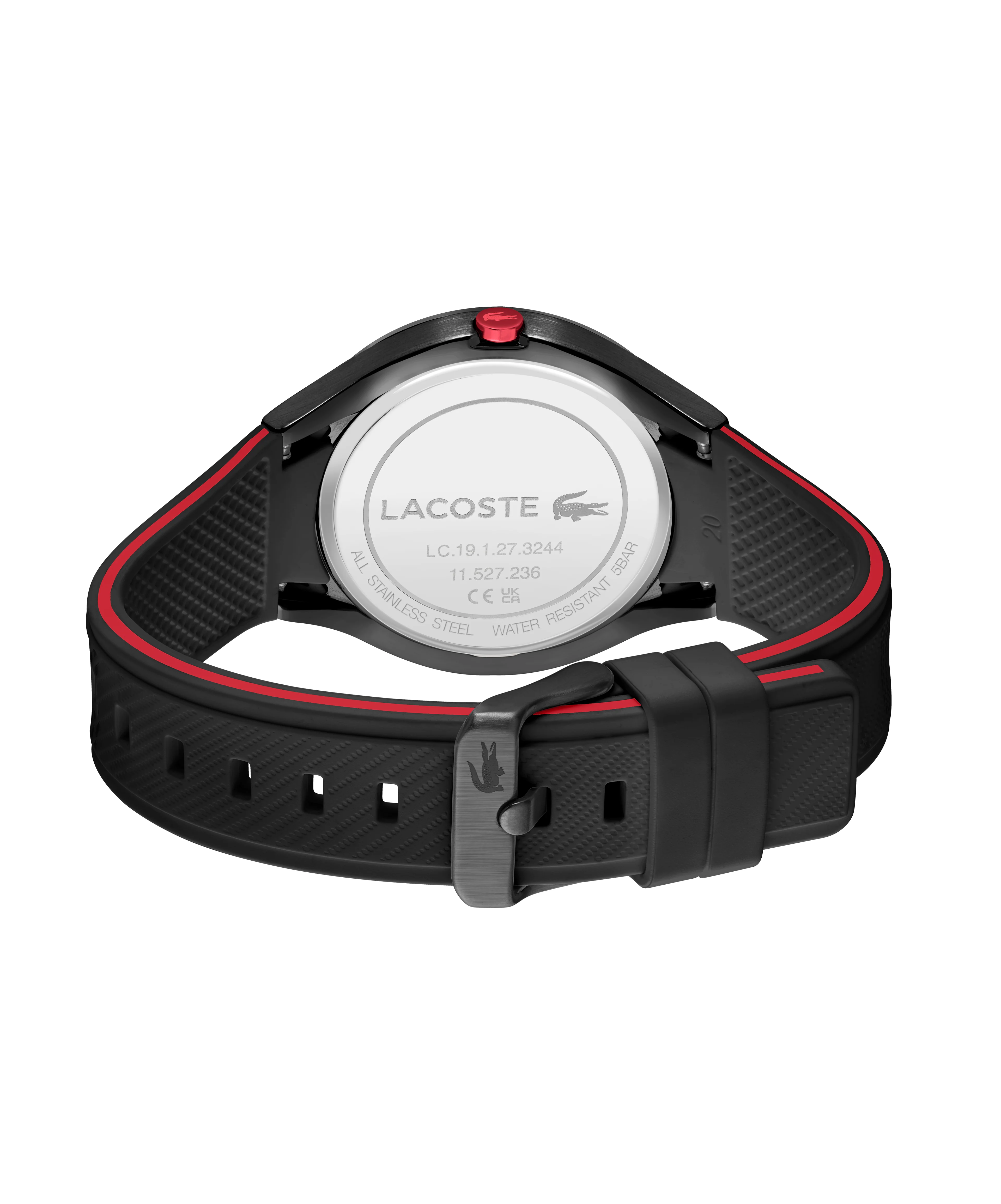 Ollie Black Stainless Steel Case & Dial With Silicone Strap - Image 3