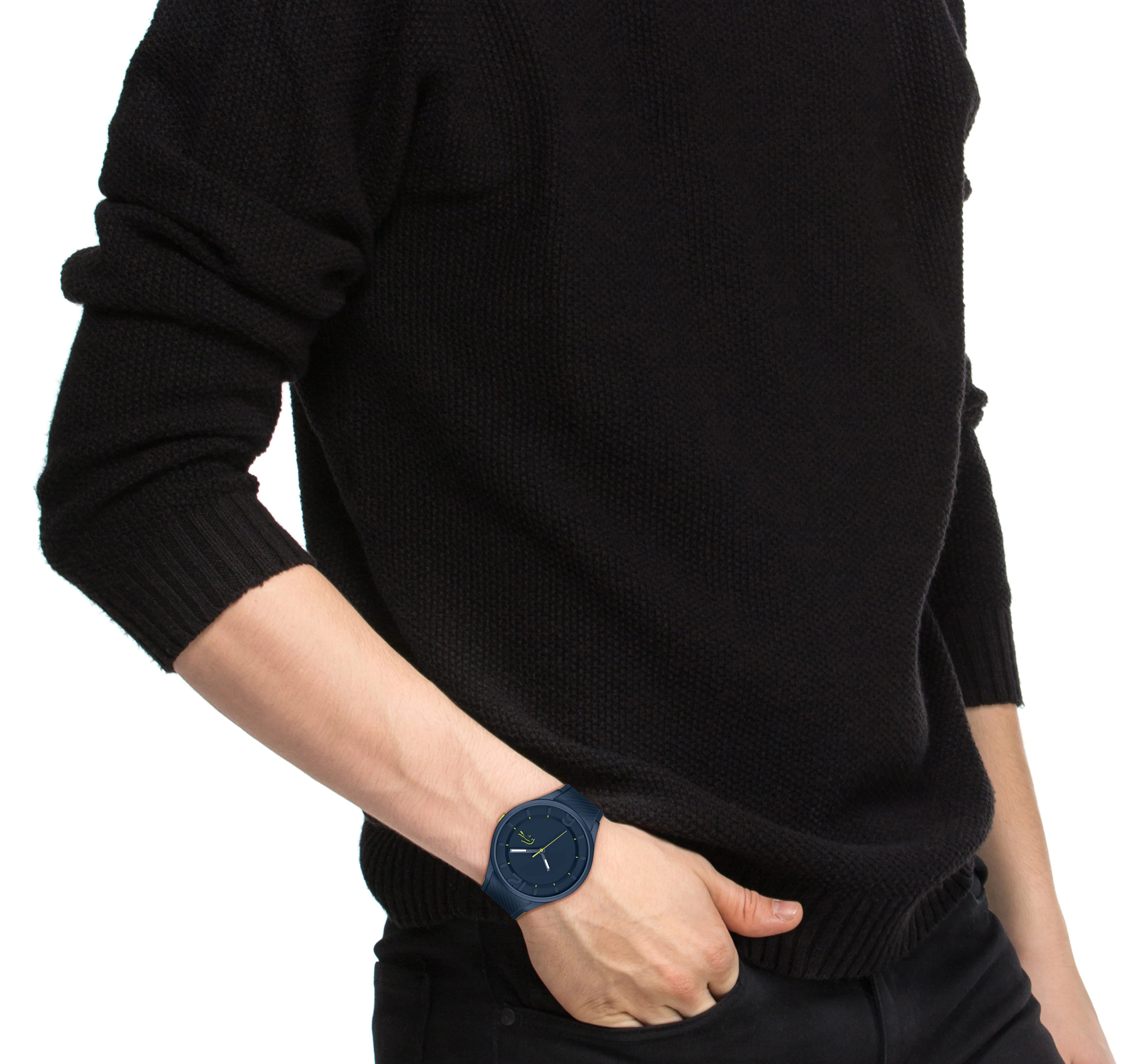 Ollie Blue Stainless Steel Case & Dial With Silicone Strap - Image 4