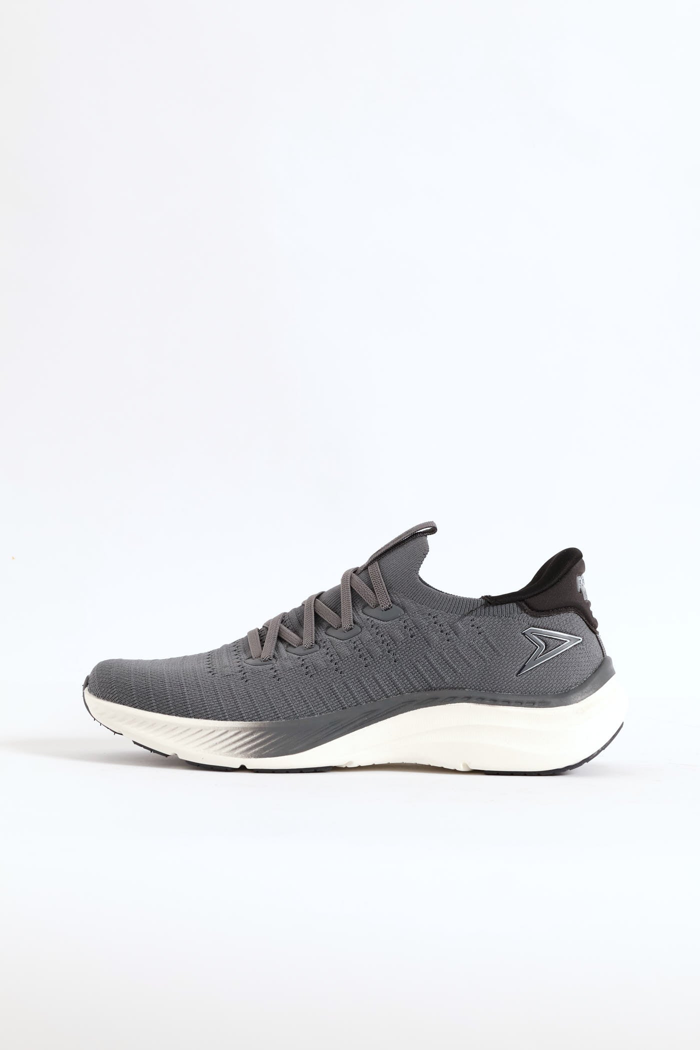 Onda Lace Up Knit Trainer - Grey - Image 3