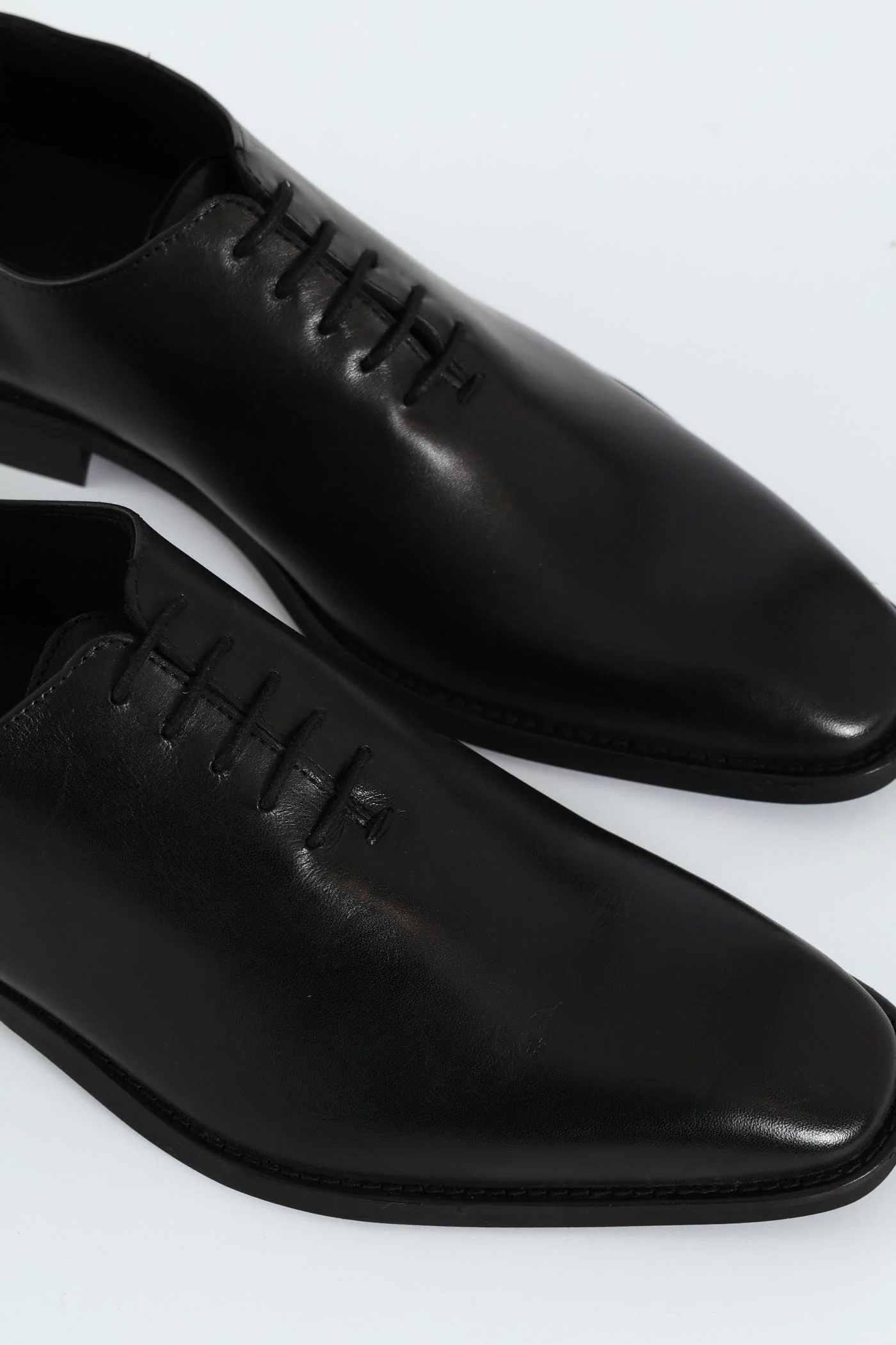 One Cut Oxford Lace Up Shoe - Black - Image 8