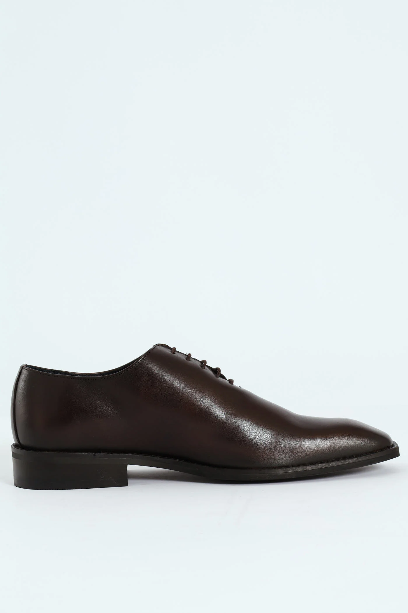 One Cut Oxford Lace Up Shoe - Brown - Image 3