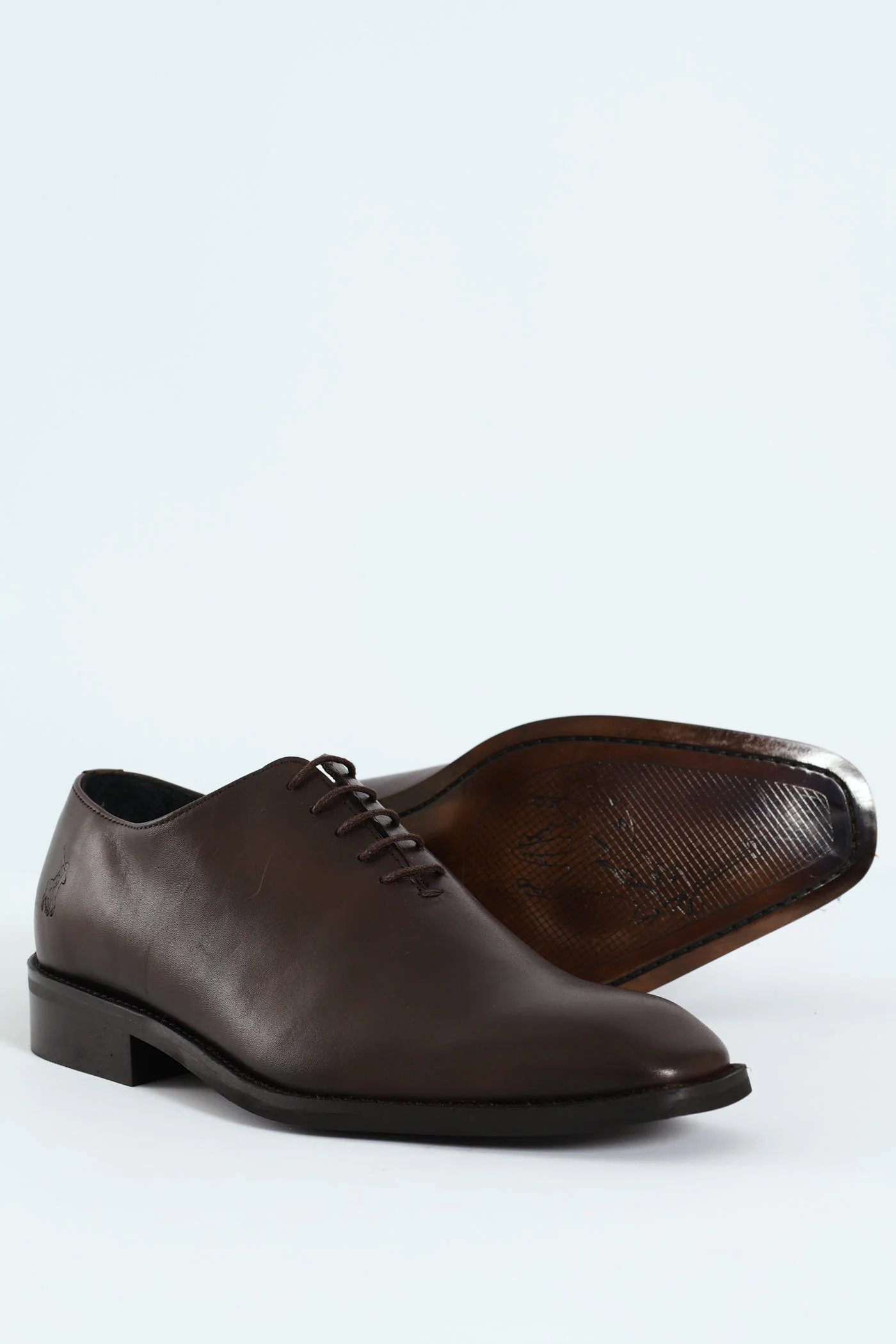 One Cut Oxford Lace Up Shoe - Brown - Image 6