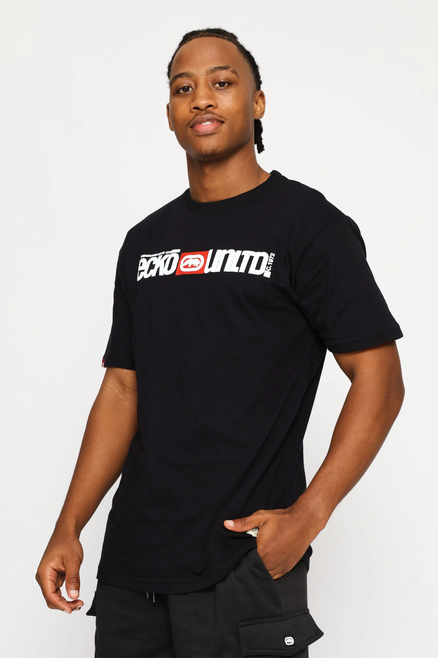 One Line Tee - Black - Image 2