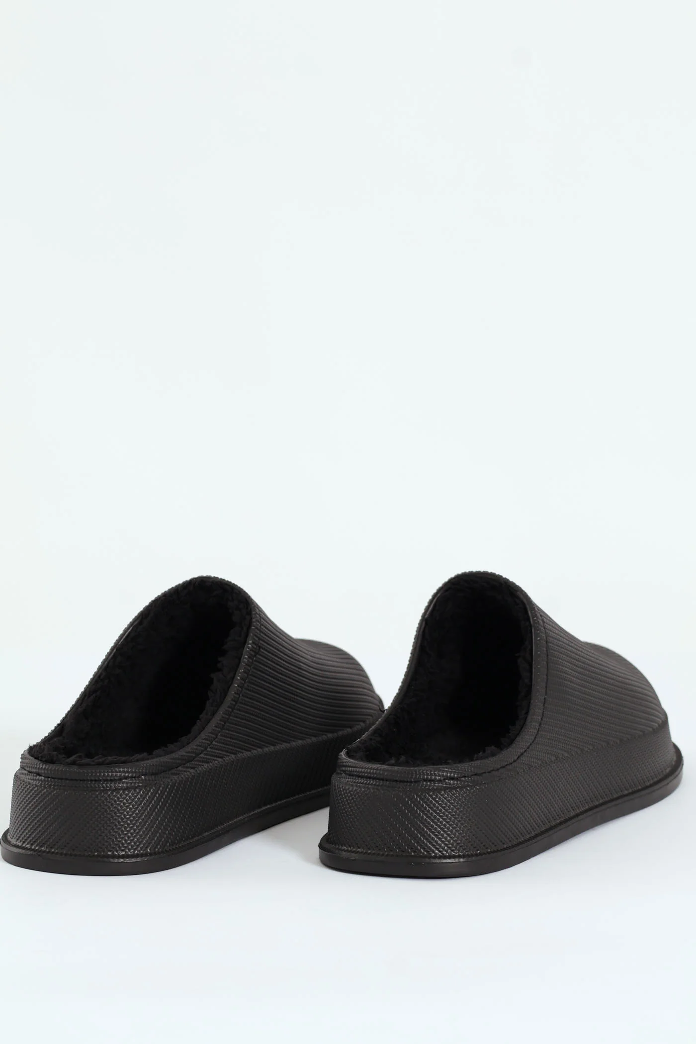 Open Back Clog Slipper - Black - Image 2