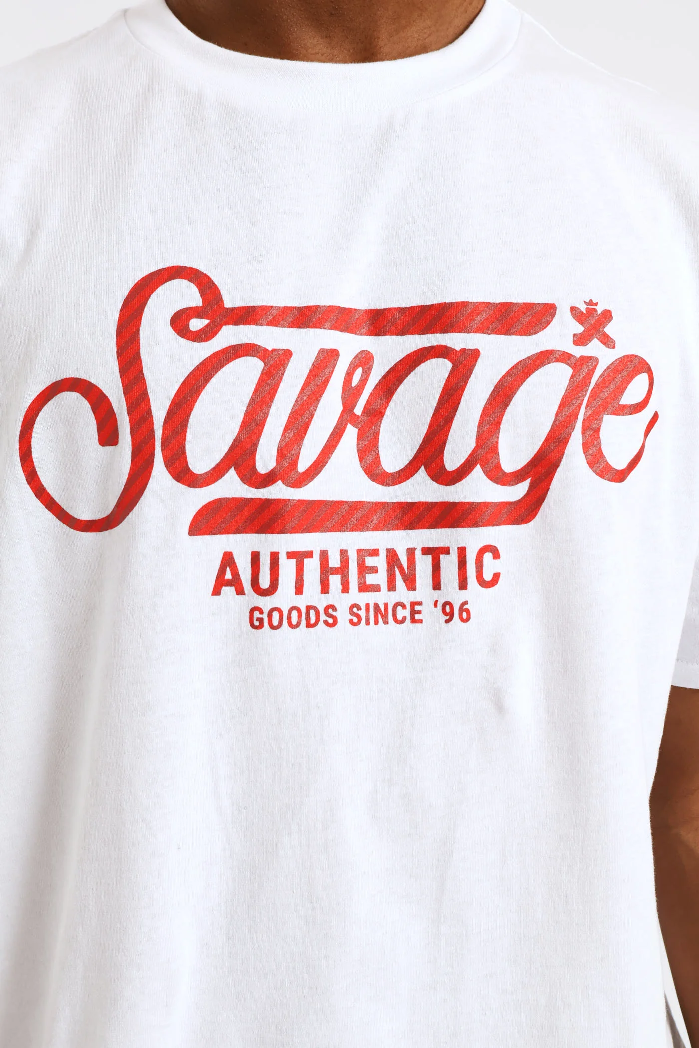 Ora Basic Print Tee - White - Image 2