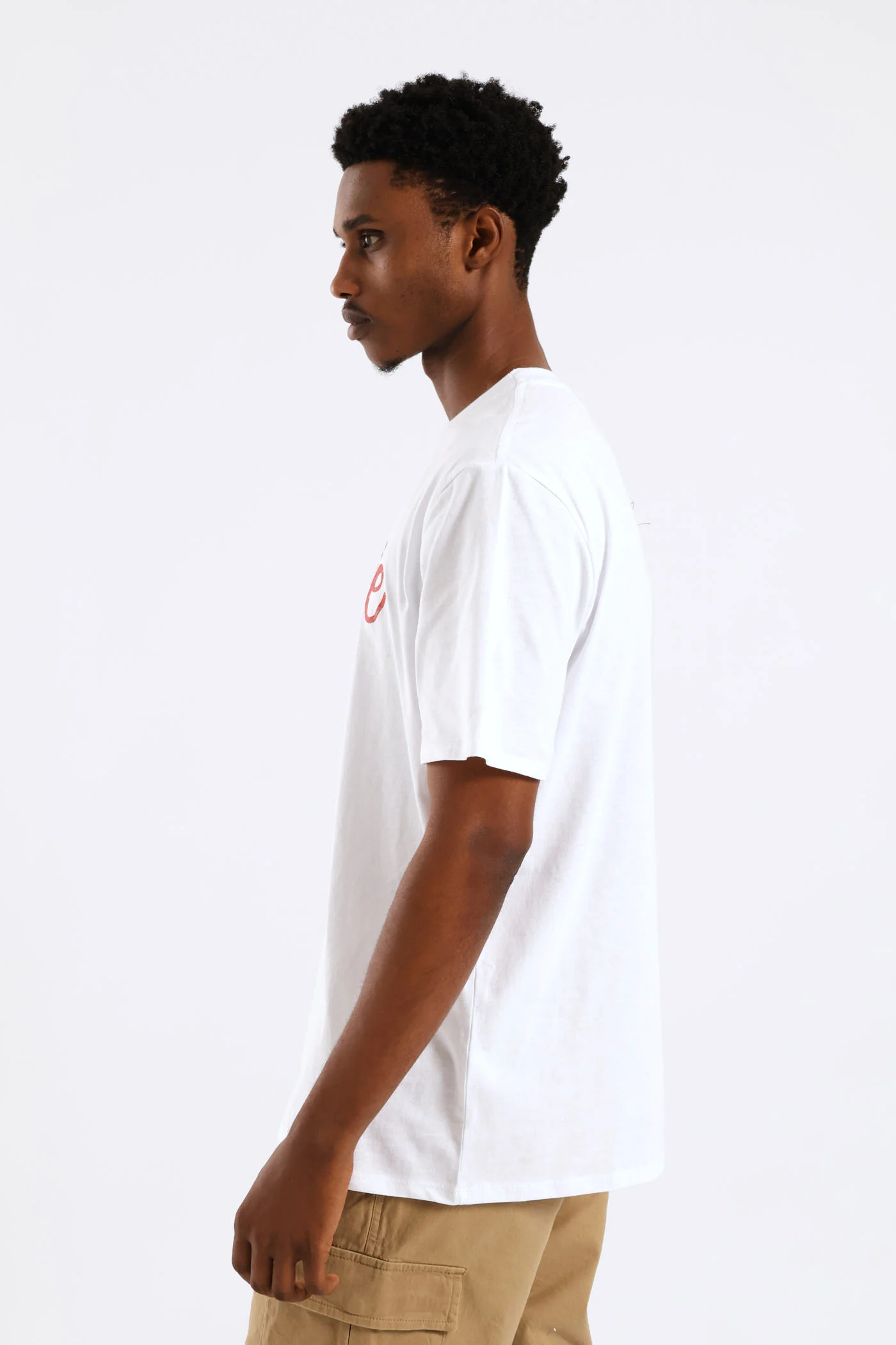 Ora Basic Print Tee - White - Image 3