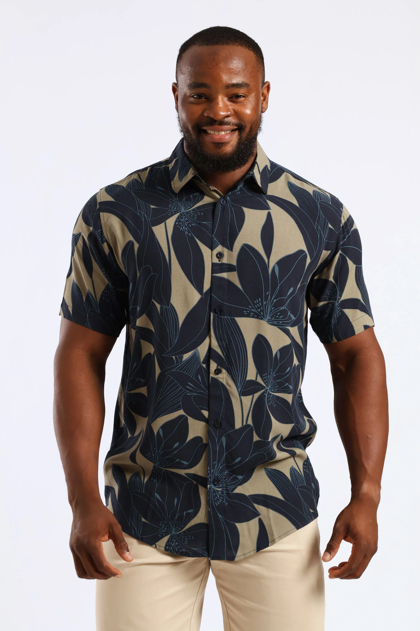 Orchid Viscose Regular Shirt - Olive - Image 3