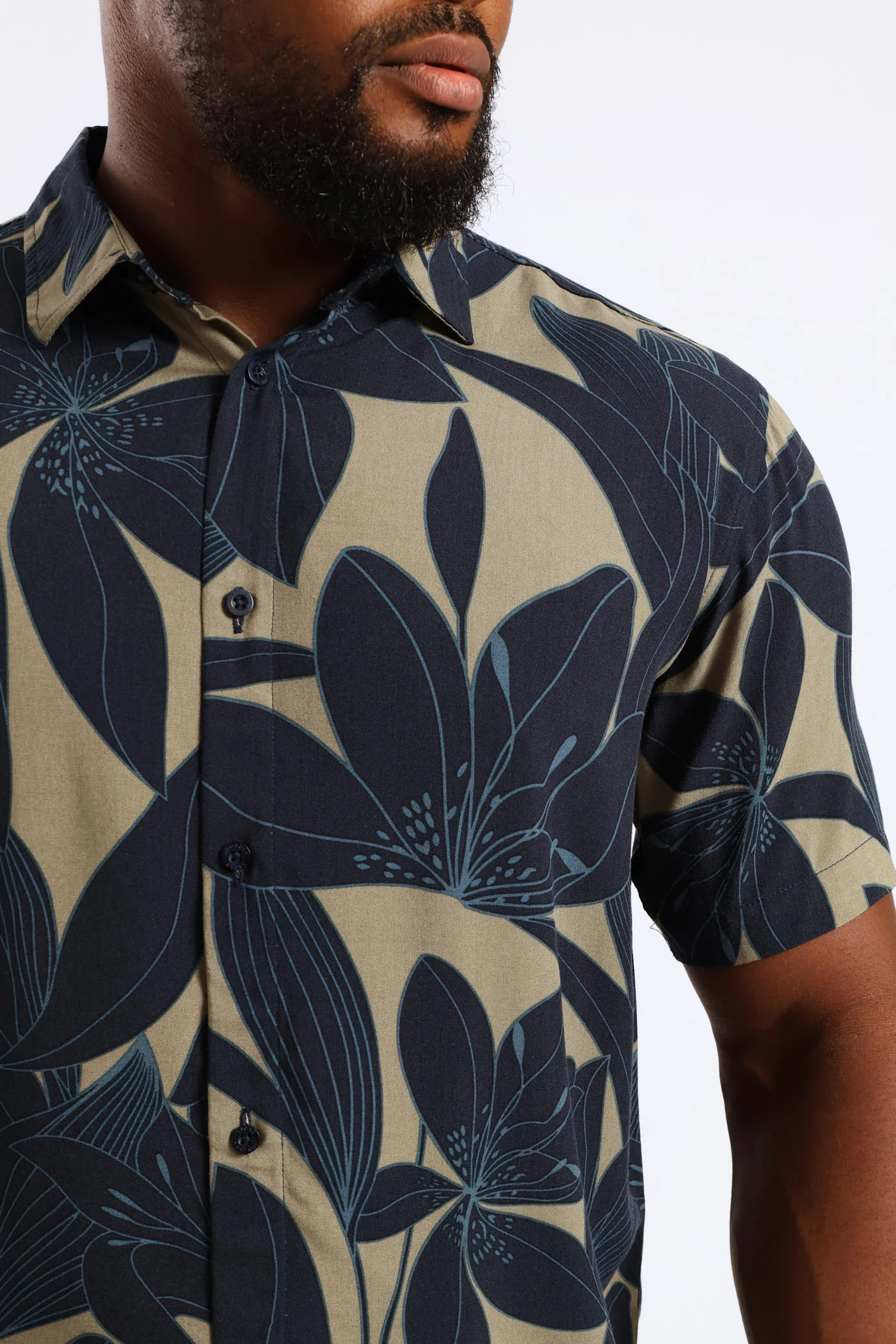 Orchid Viscose Regular Shirt - Olive - Image 5