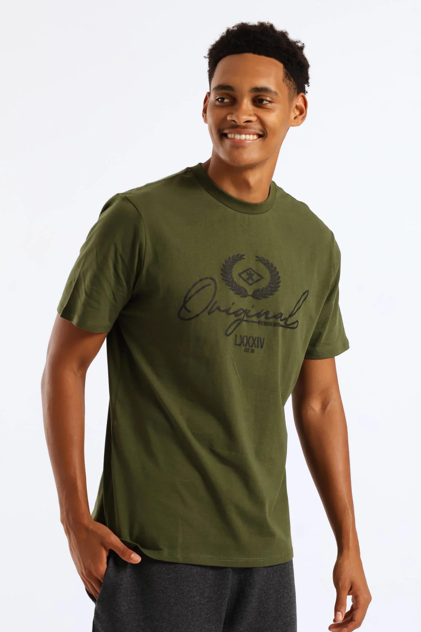 Original Basic Print Tee - Fatigue - Image 3