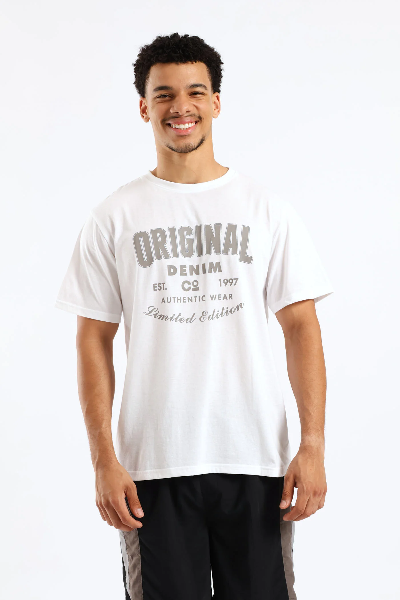 Original Basic Print Tee - White - Image 3