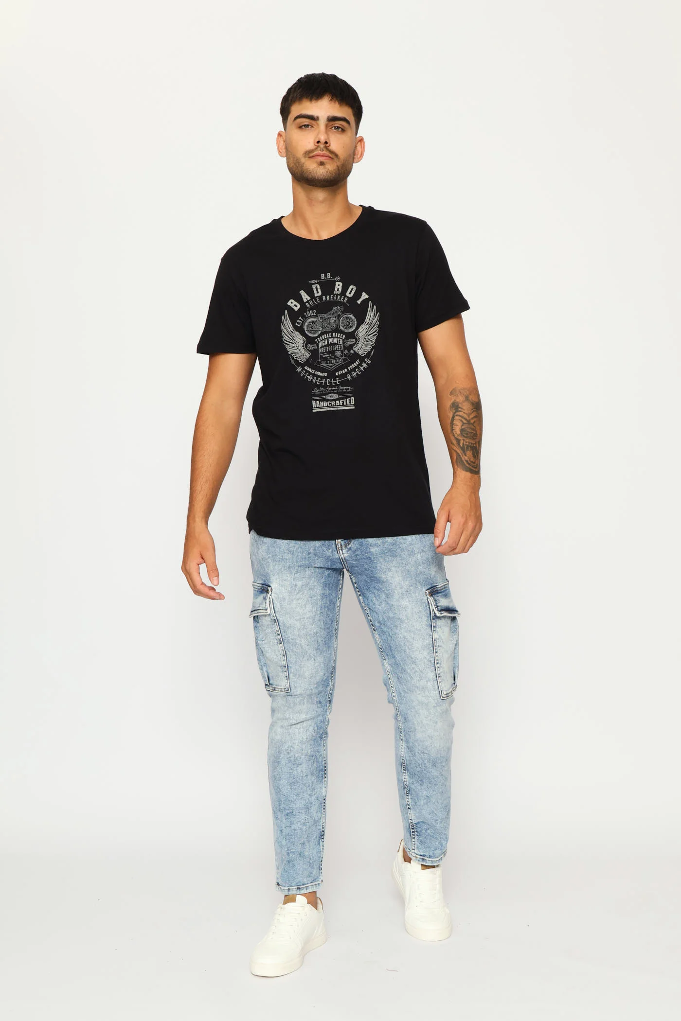 Original Biker Tee - Black - Image 4