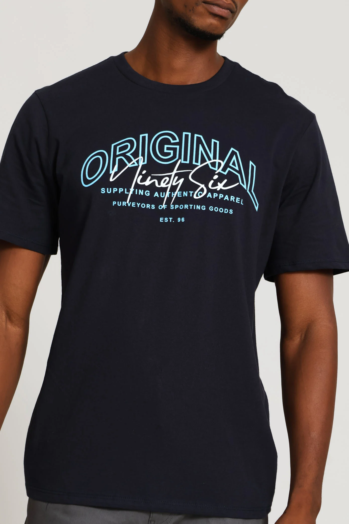 Original Ninety Six Print Tee - Navy - Image 2