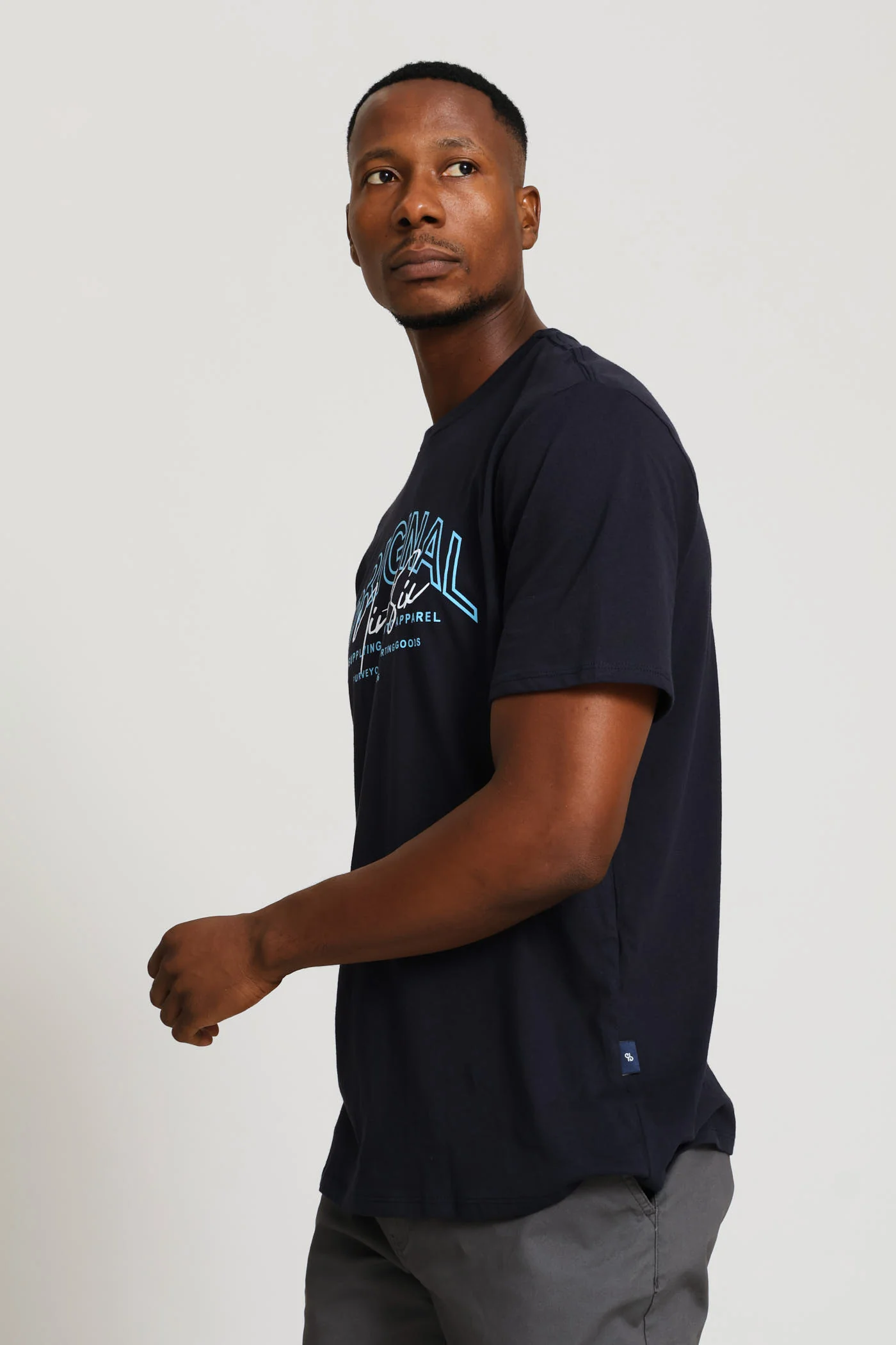 Original Ninety Six Print Tee - Navy - Image 3