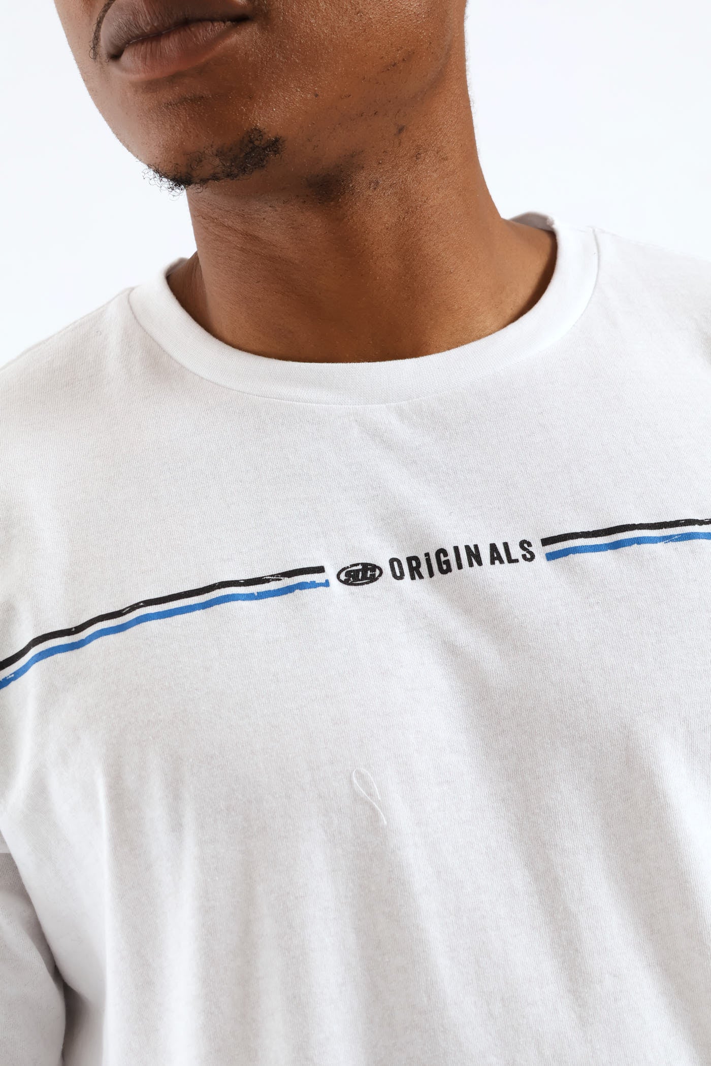 Originals Chest Stripe Tee - White - Image 2