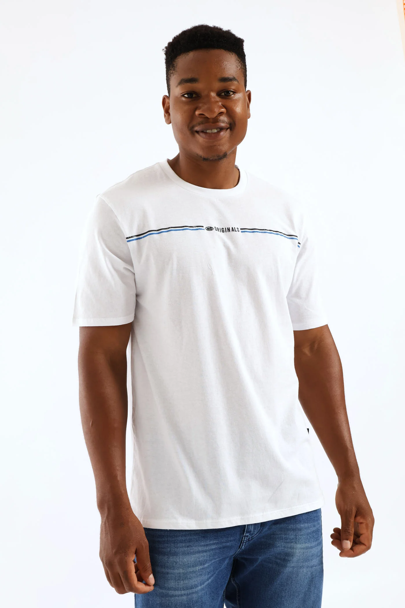 Originals Chest Stripe Tee - White - Image 4