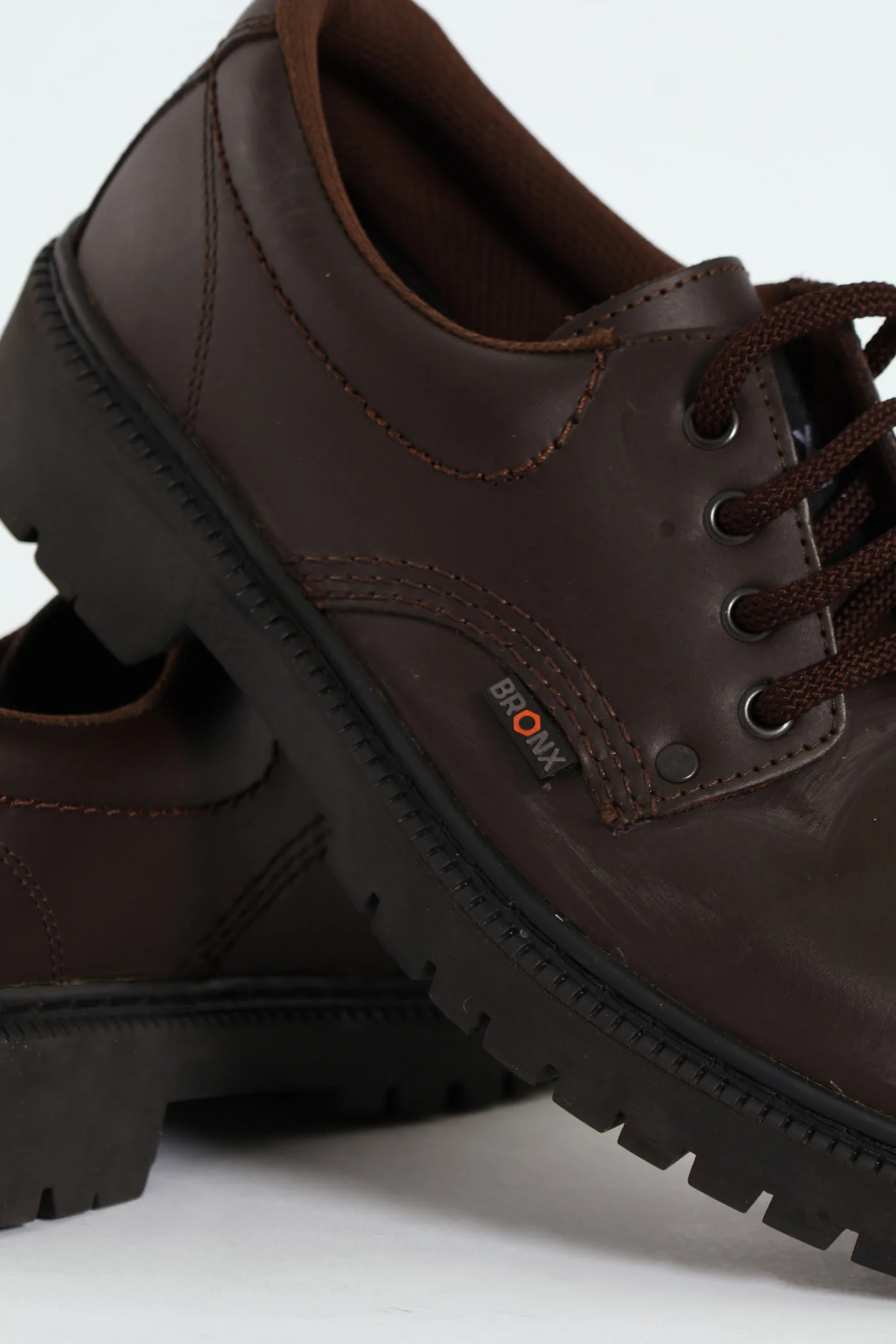 Orlando M4 Leather Lace Up Shoe - Dark Brown - Image 3