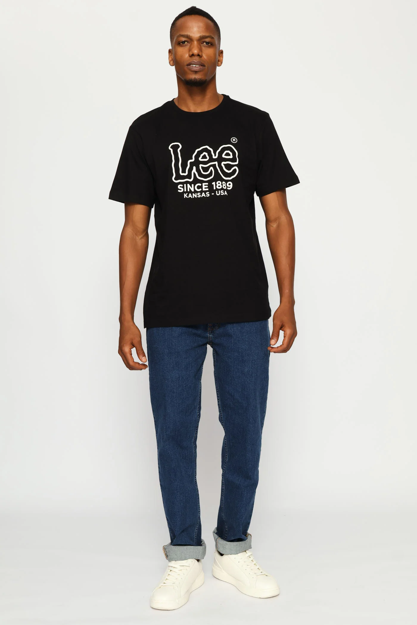 Outline Logo Tee - Black - Image 11
