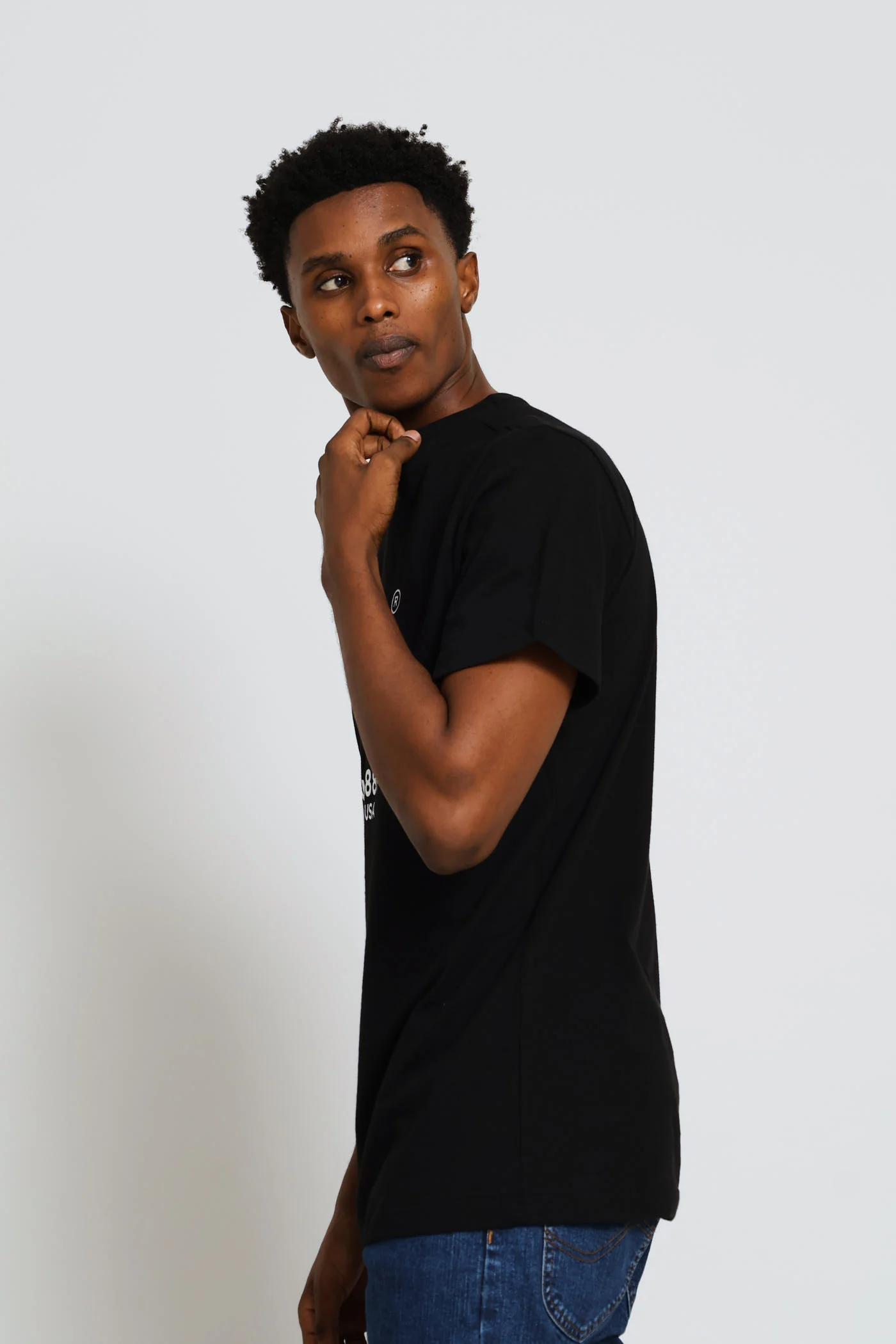 Outline Logo Tee - Black - Image 3