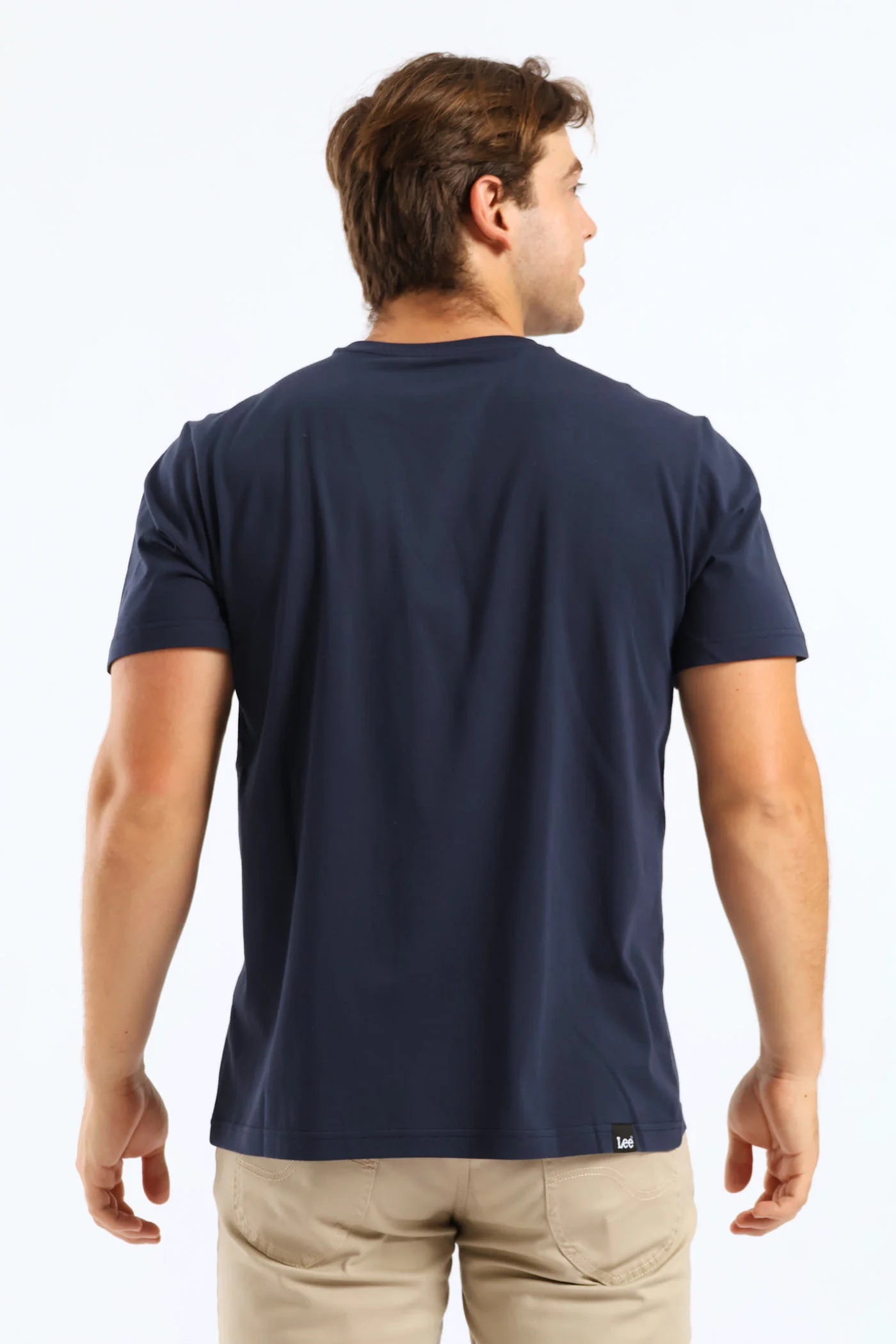 Outline Logo Tee - Navy - Image 5
