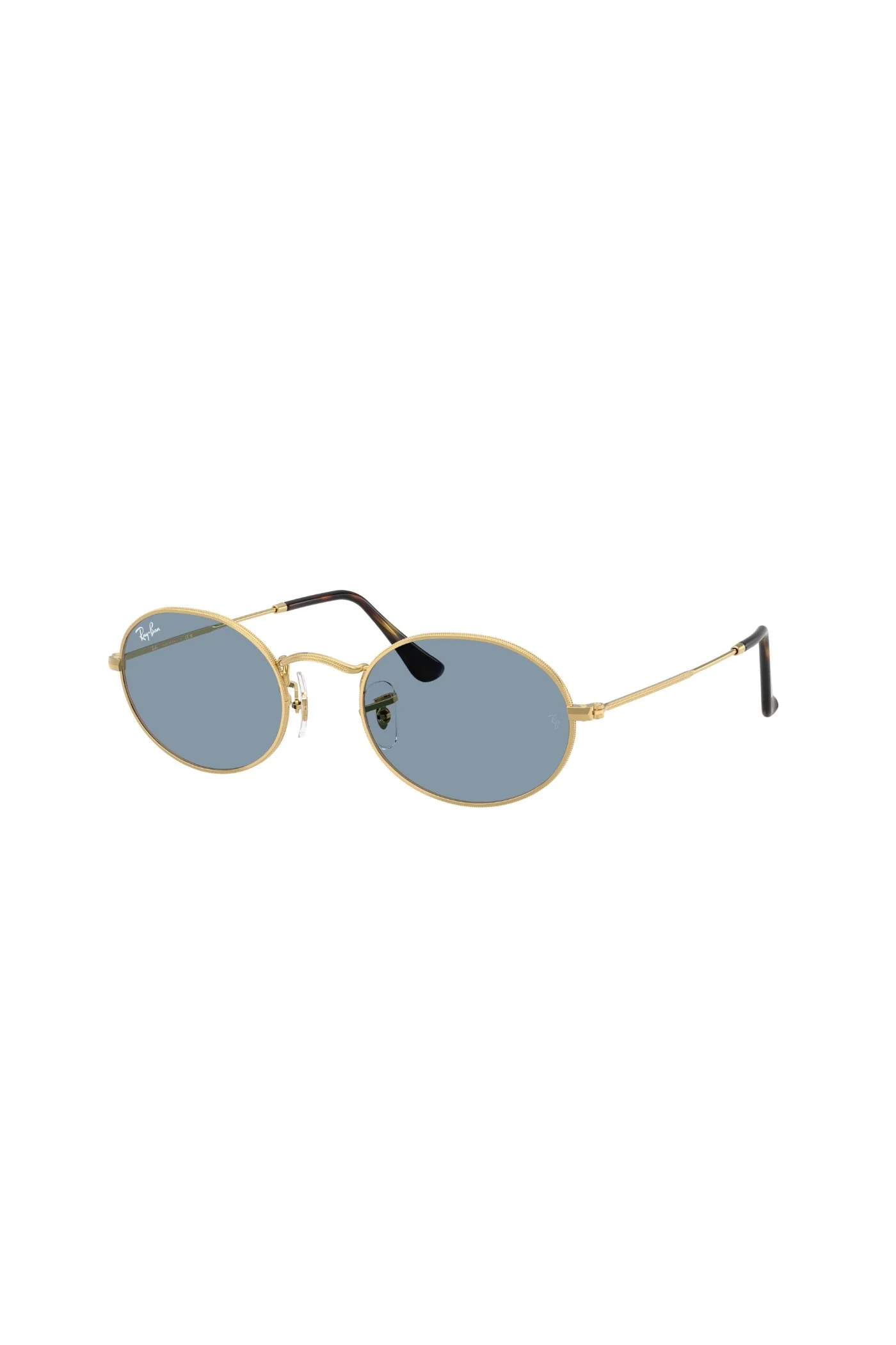 Oval Metal Summer Capsule Sunglasses - Blue - Image 2