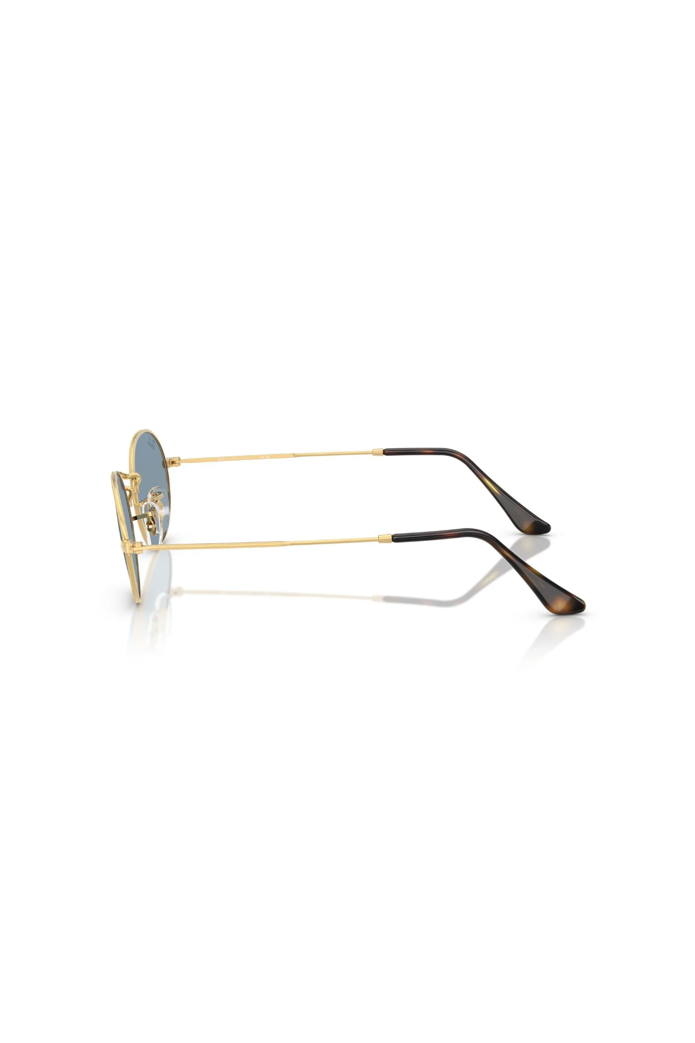 Oval Metal Summer Capsule Sunglasses - Blue - Image 3