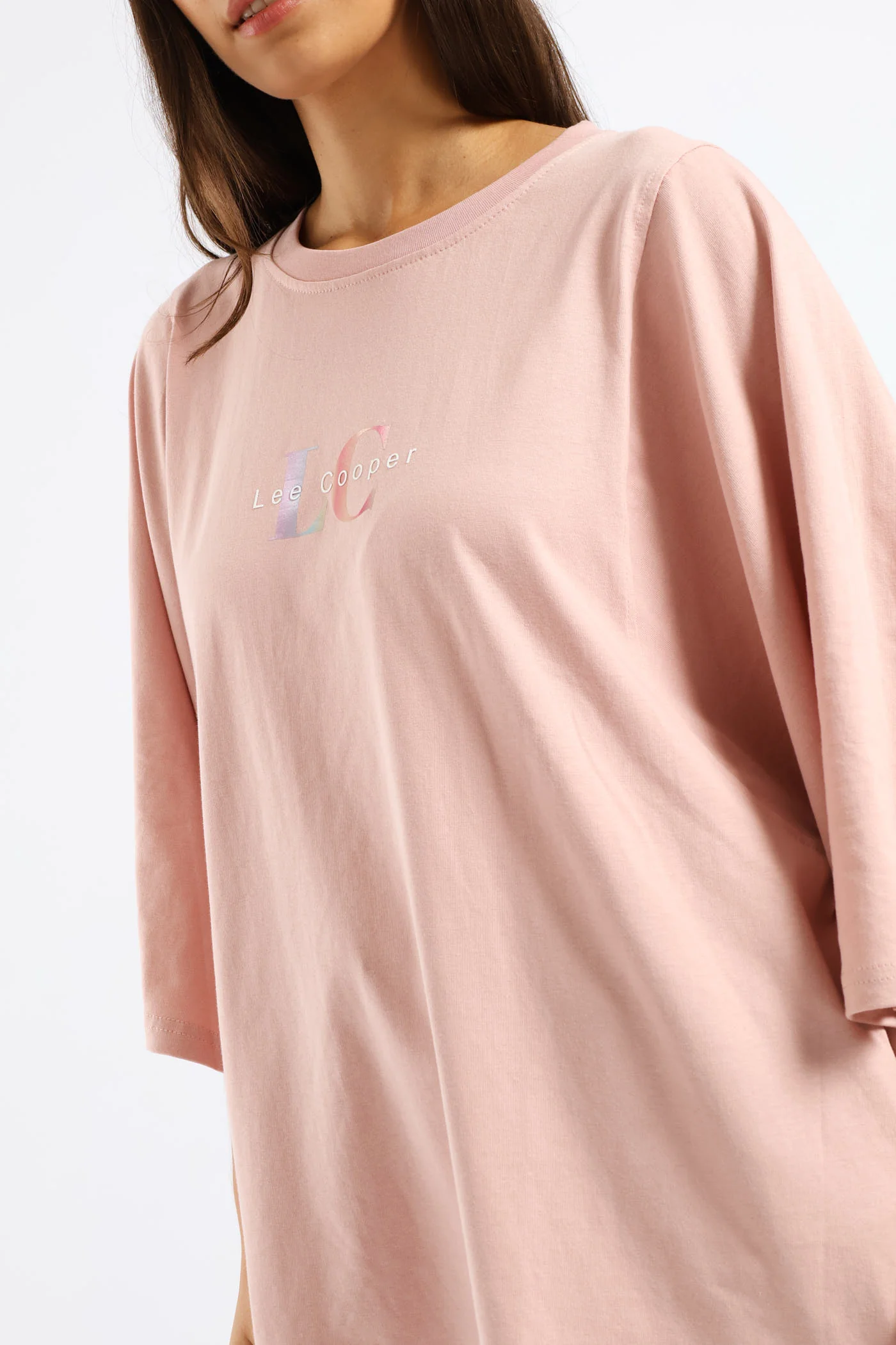 Oversized Fit T-Shirt - Pink - Image 2