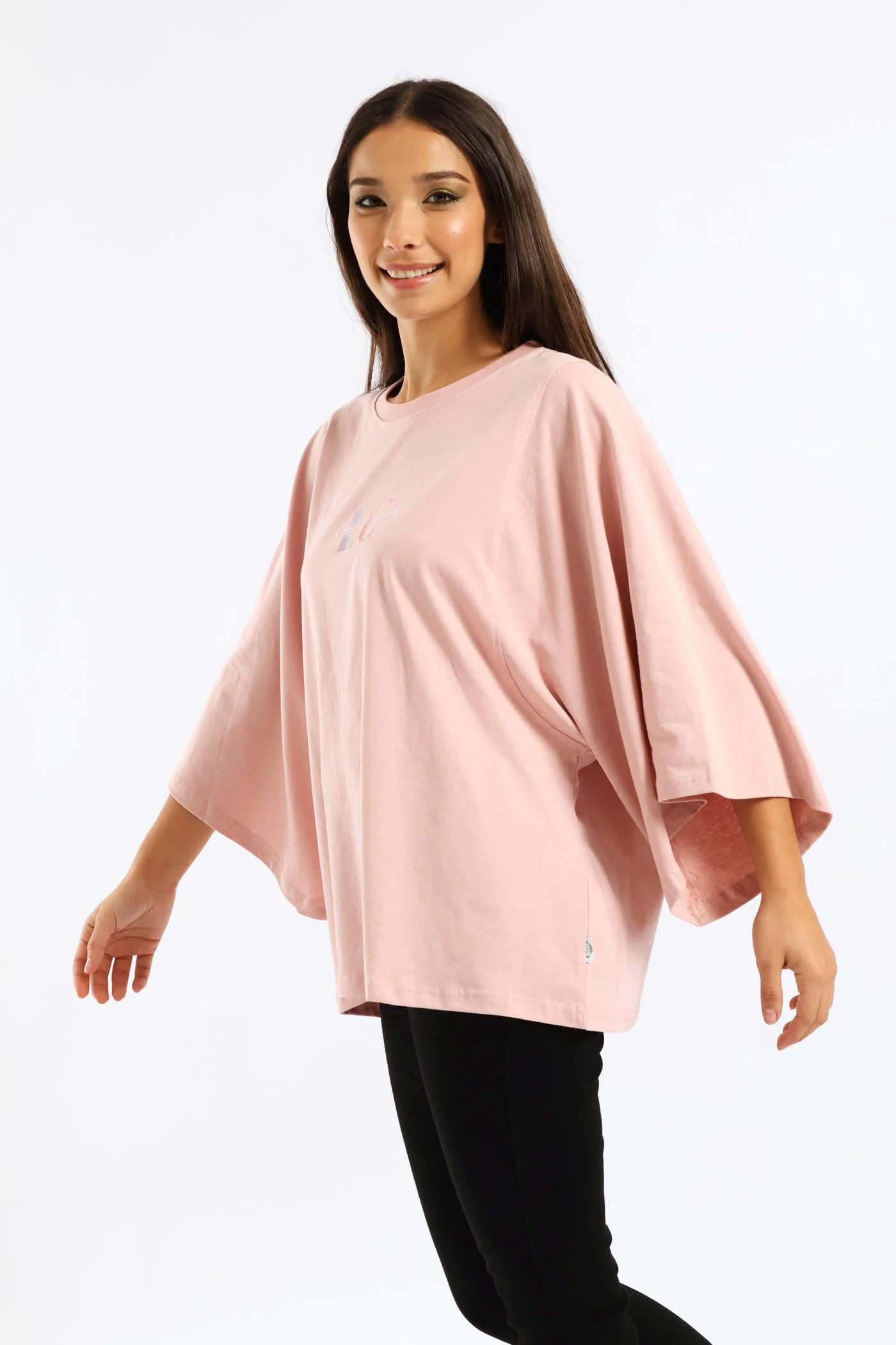 Oversized Fit T-Shirt - Pink - Image 4
