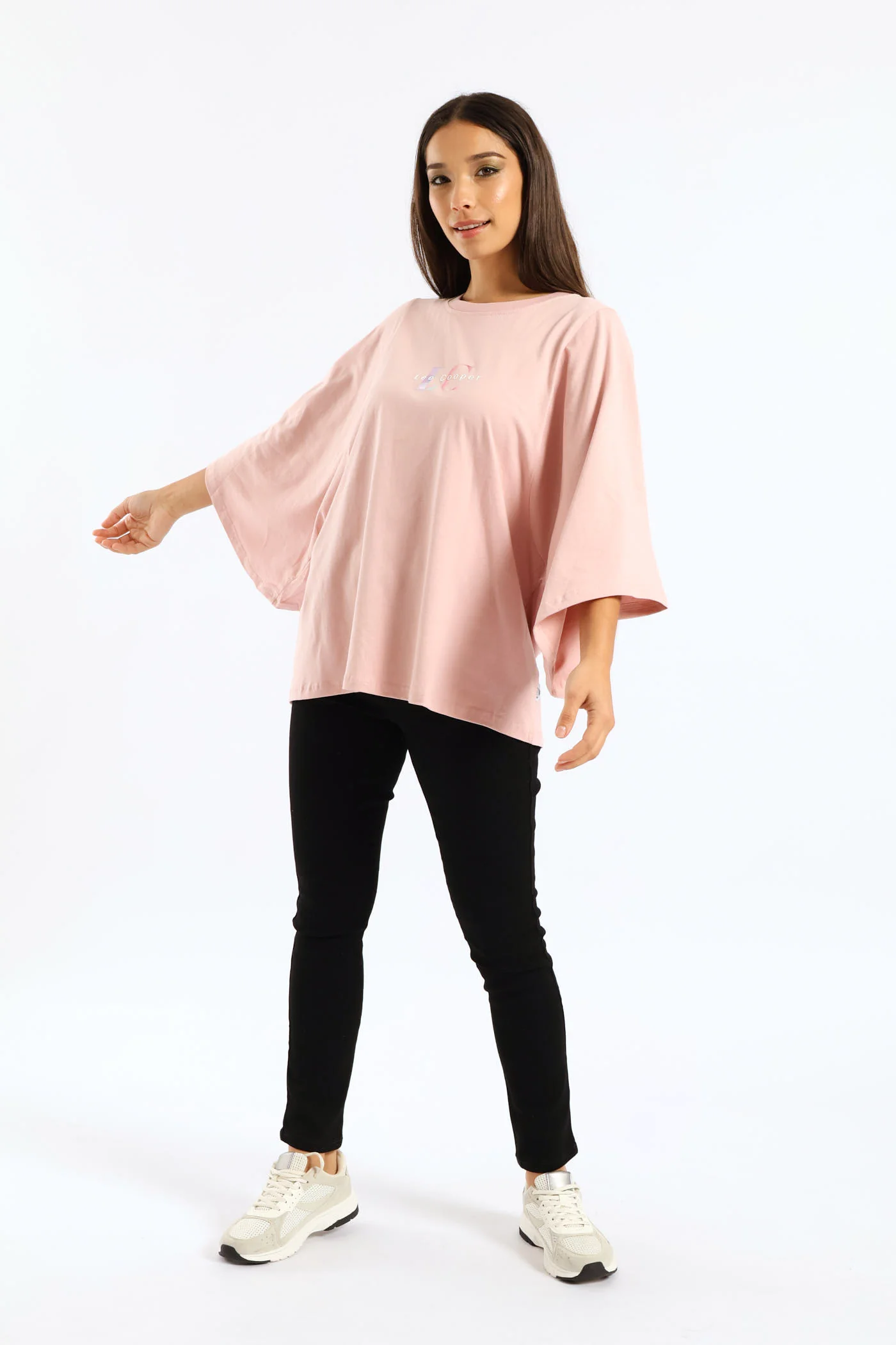 Oversized Fit T-Shirt - Pink - Image 5