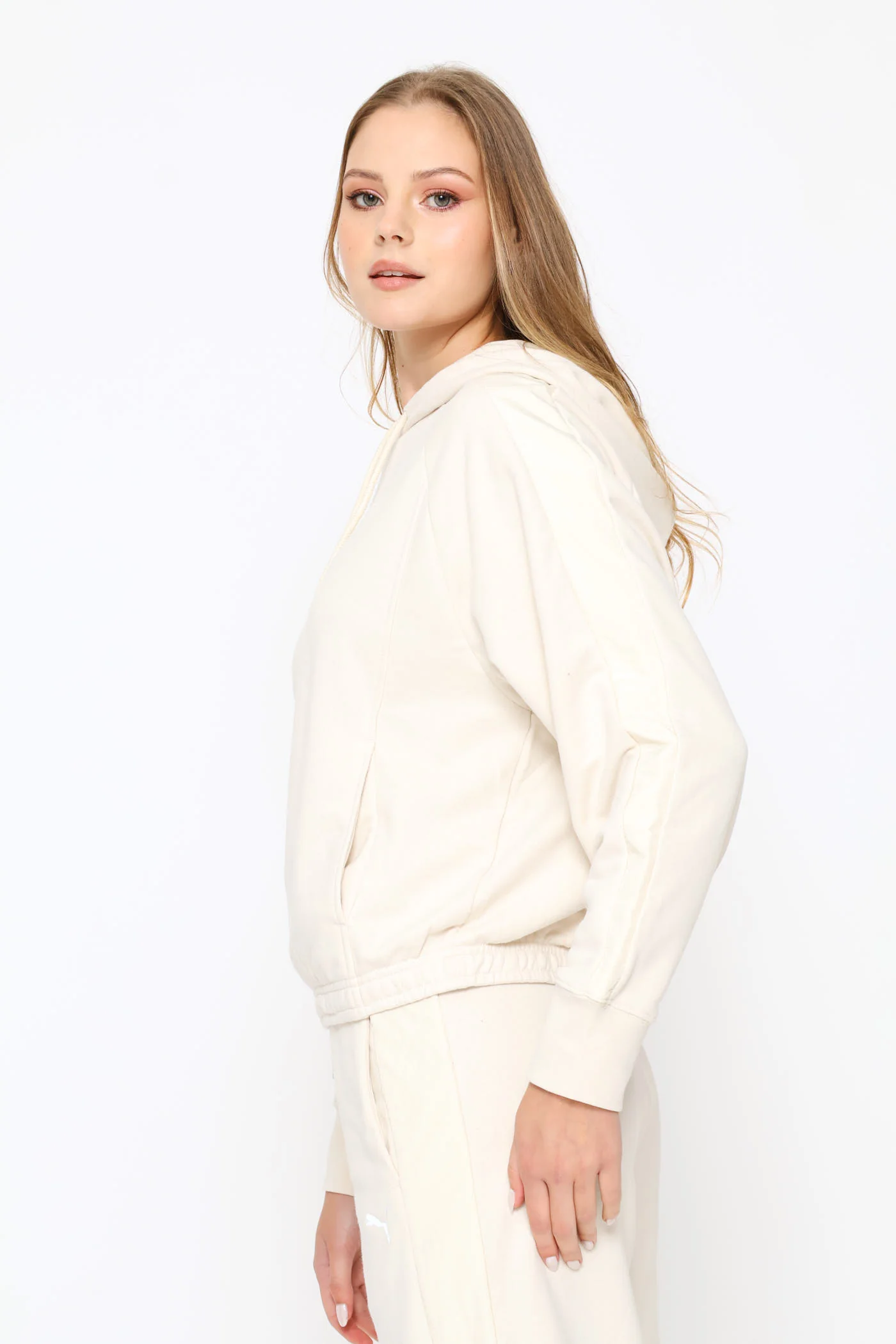 Oversized Hoodie - Stone - Image 3