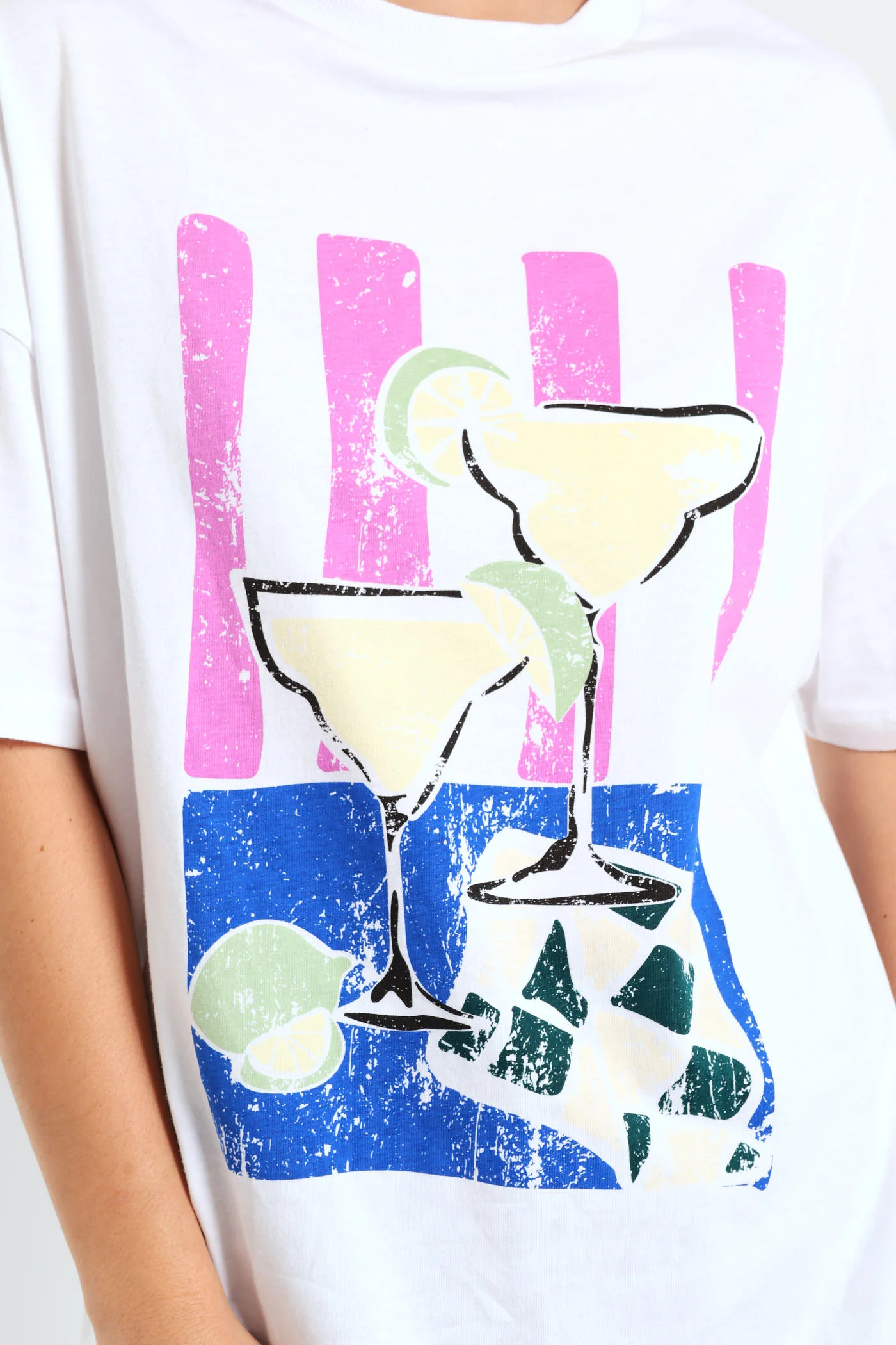 Oversized Margarita Tee - White - Image 3