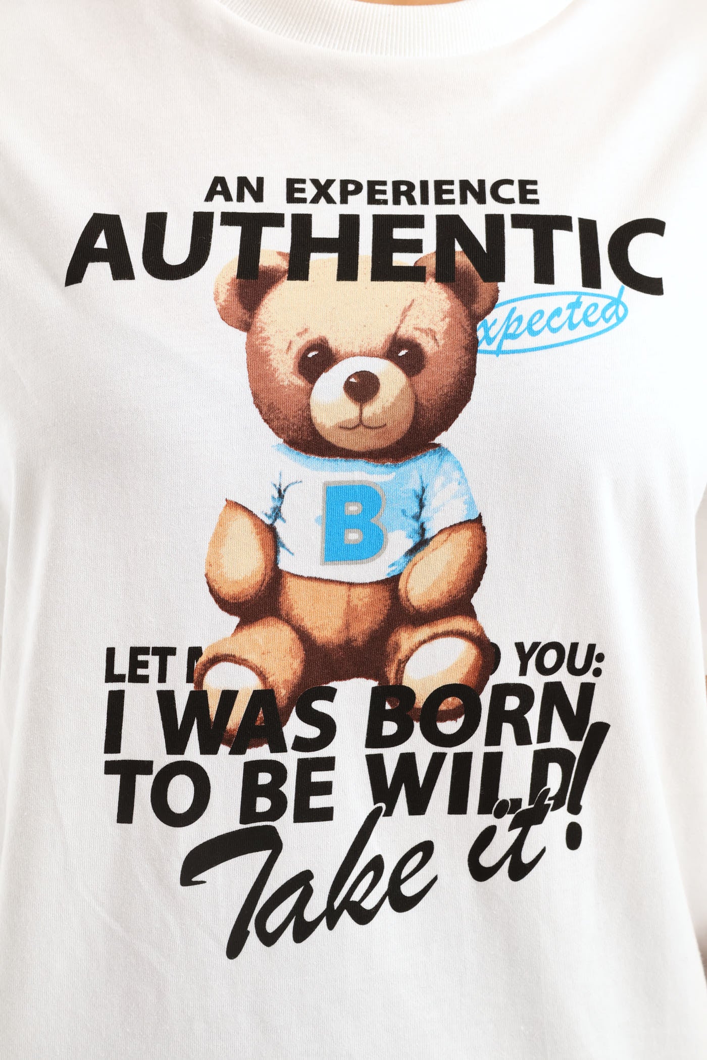 Oversized Teddy Tee - Cream - Image 7