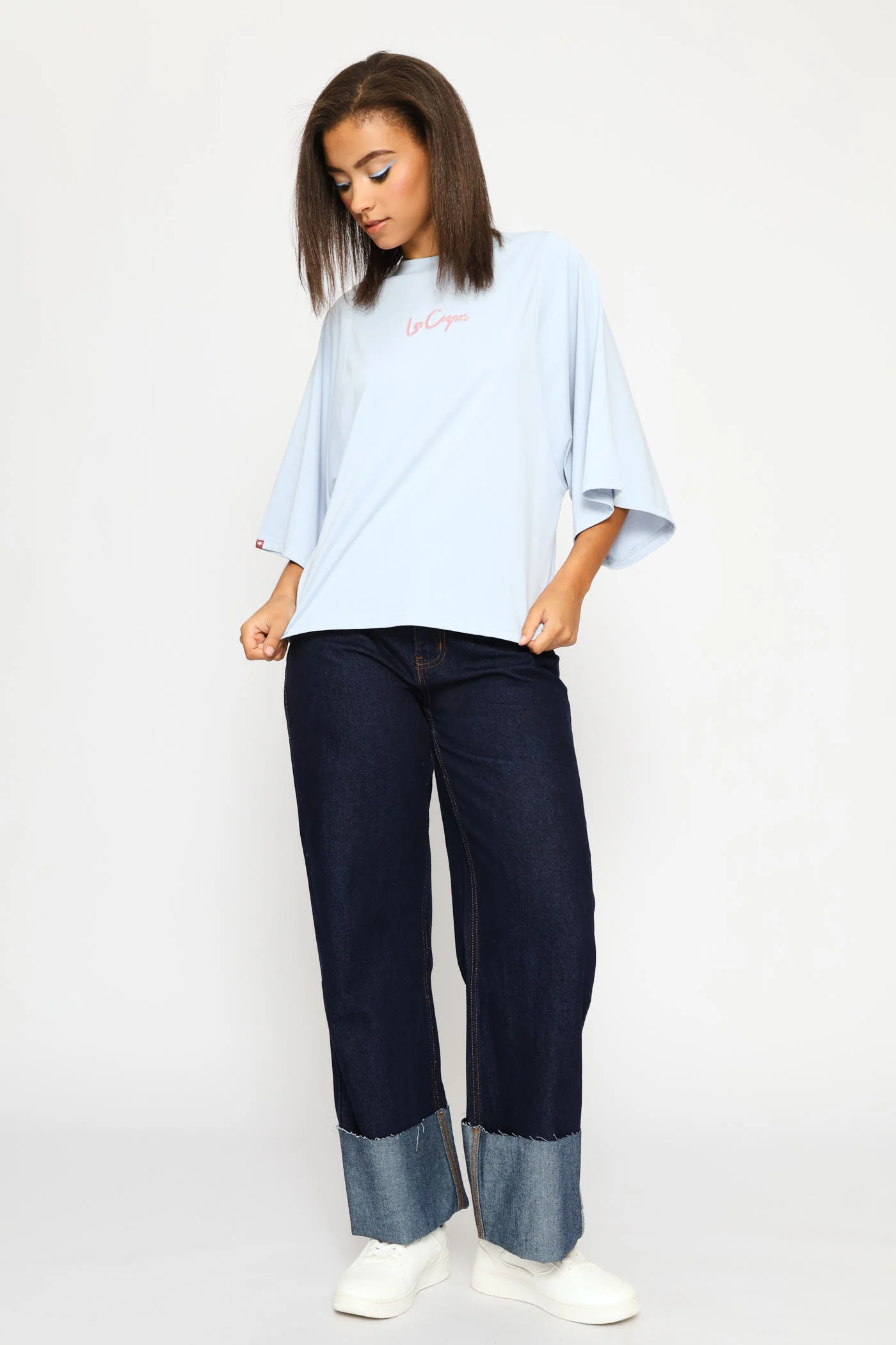 Oversized Tee - Blue - Image 6