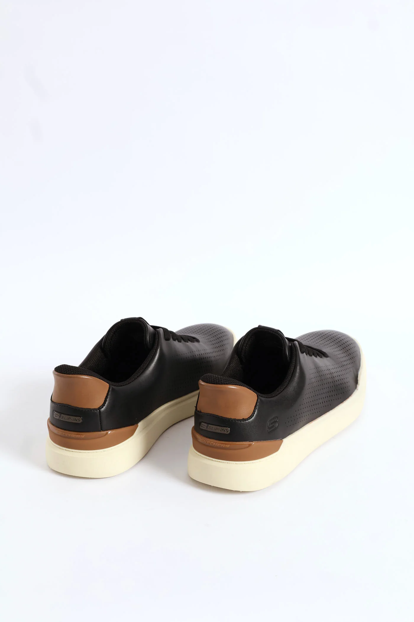 Owen Perforated Bungee Lace Sneaker - Black - Image 3