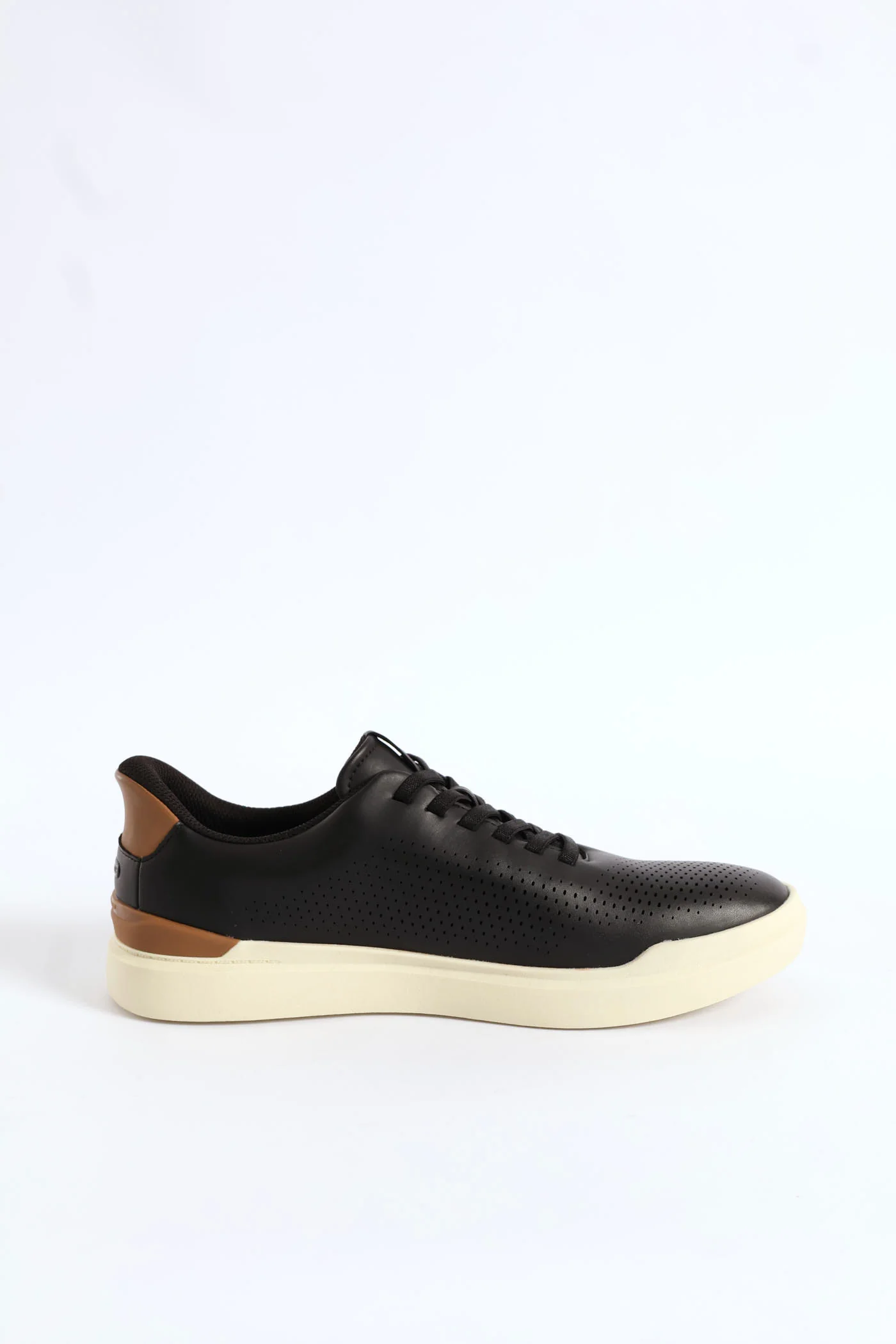 Owen Perforated Bungee Lace Sneaker - Black - Image 4