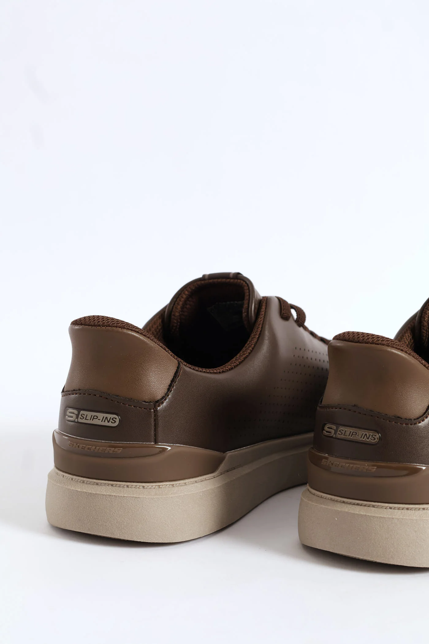 Owen Perforated Bungee Lace Sneaker - Chocolate - Image 2