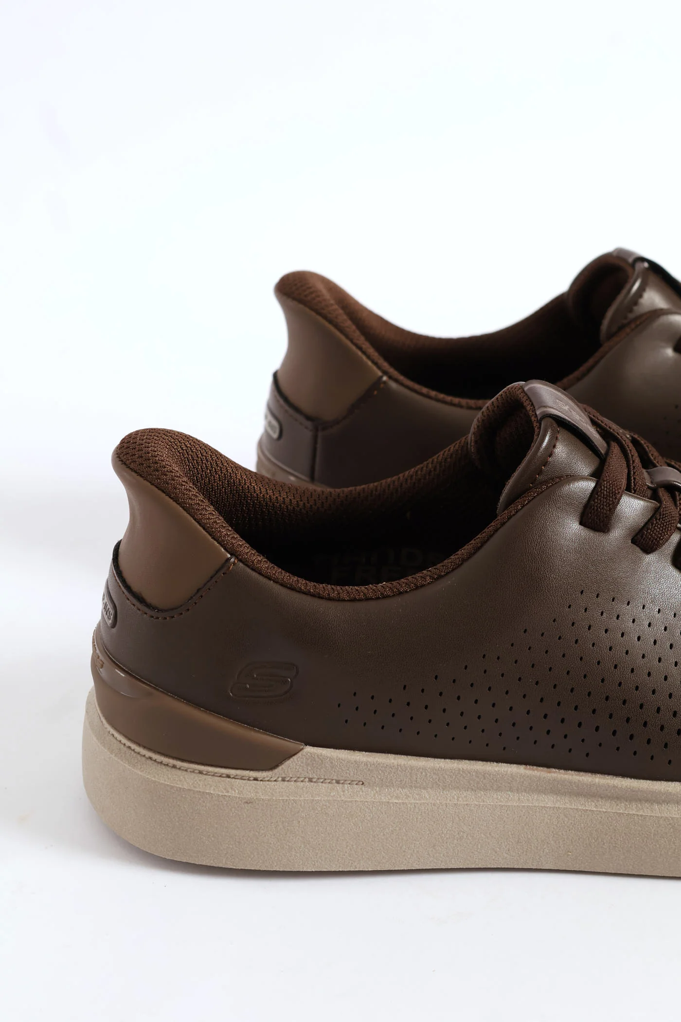 Owen Perforated Bungee Lace Sneaker - Chocolate - Image 5