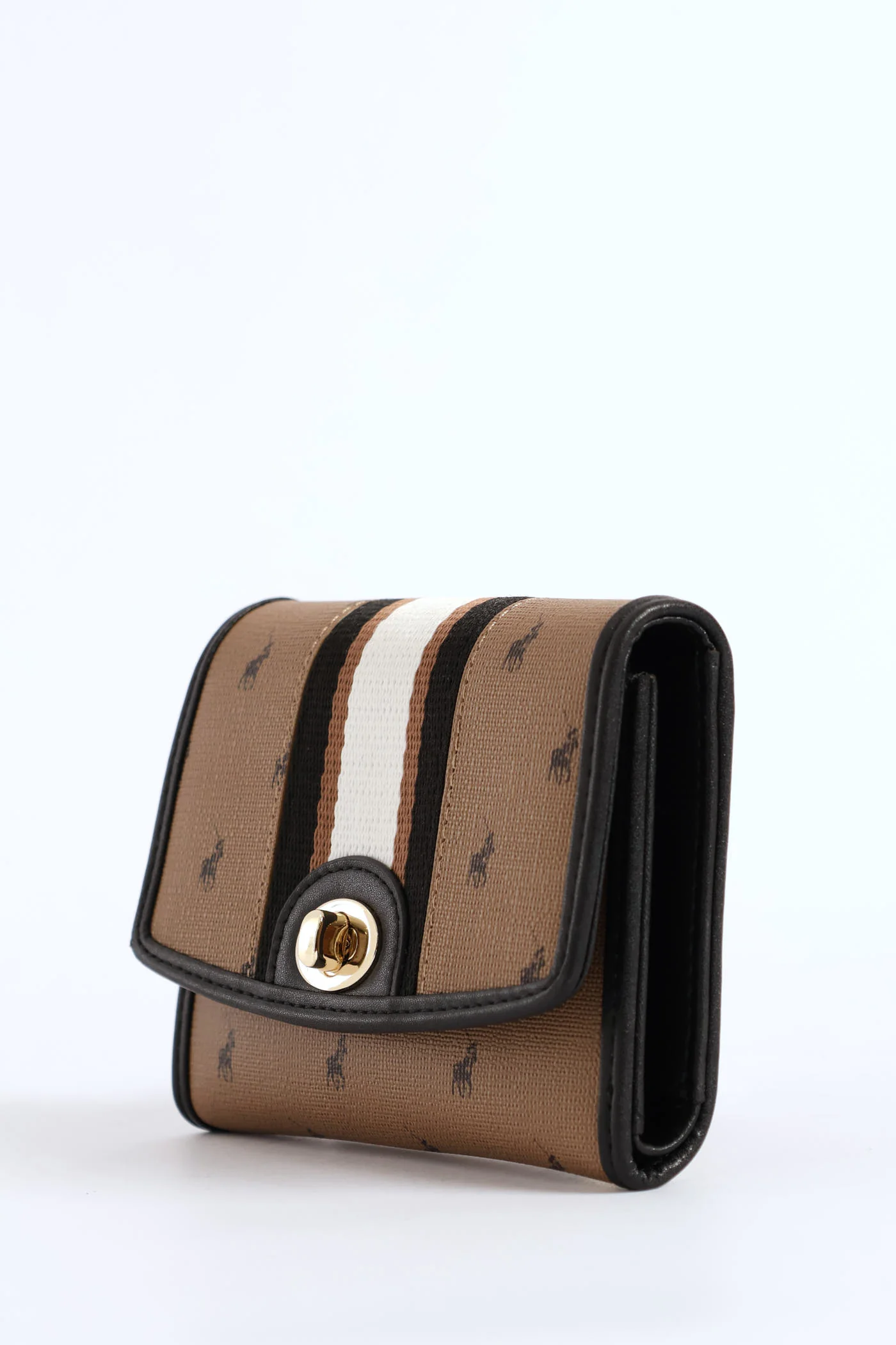 Oxford Compact Trifold Purse - Camel - Image 4