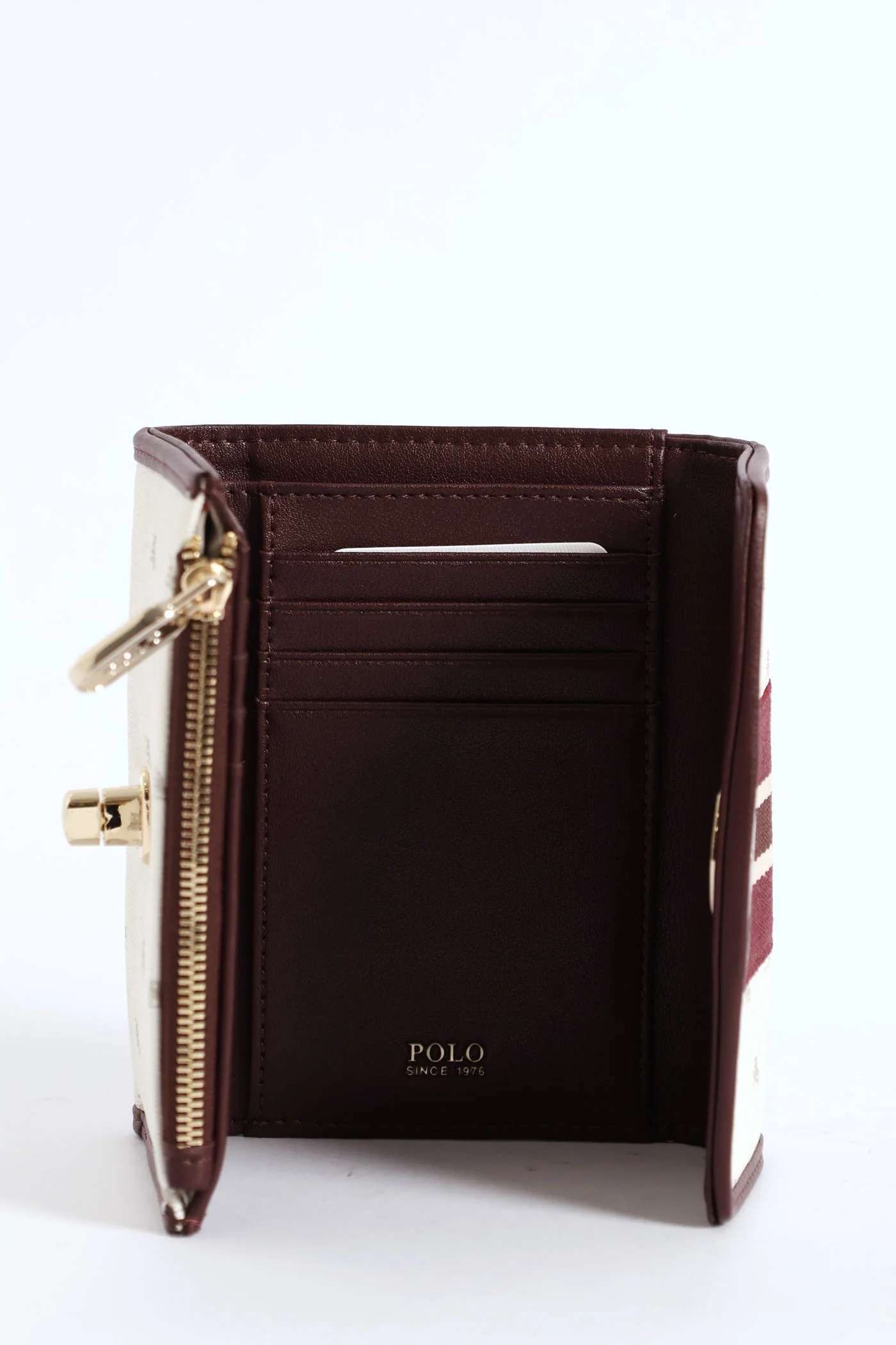 Oxford Compact Trifold Purse - Grey - Image 5