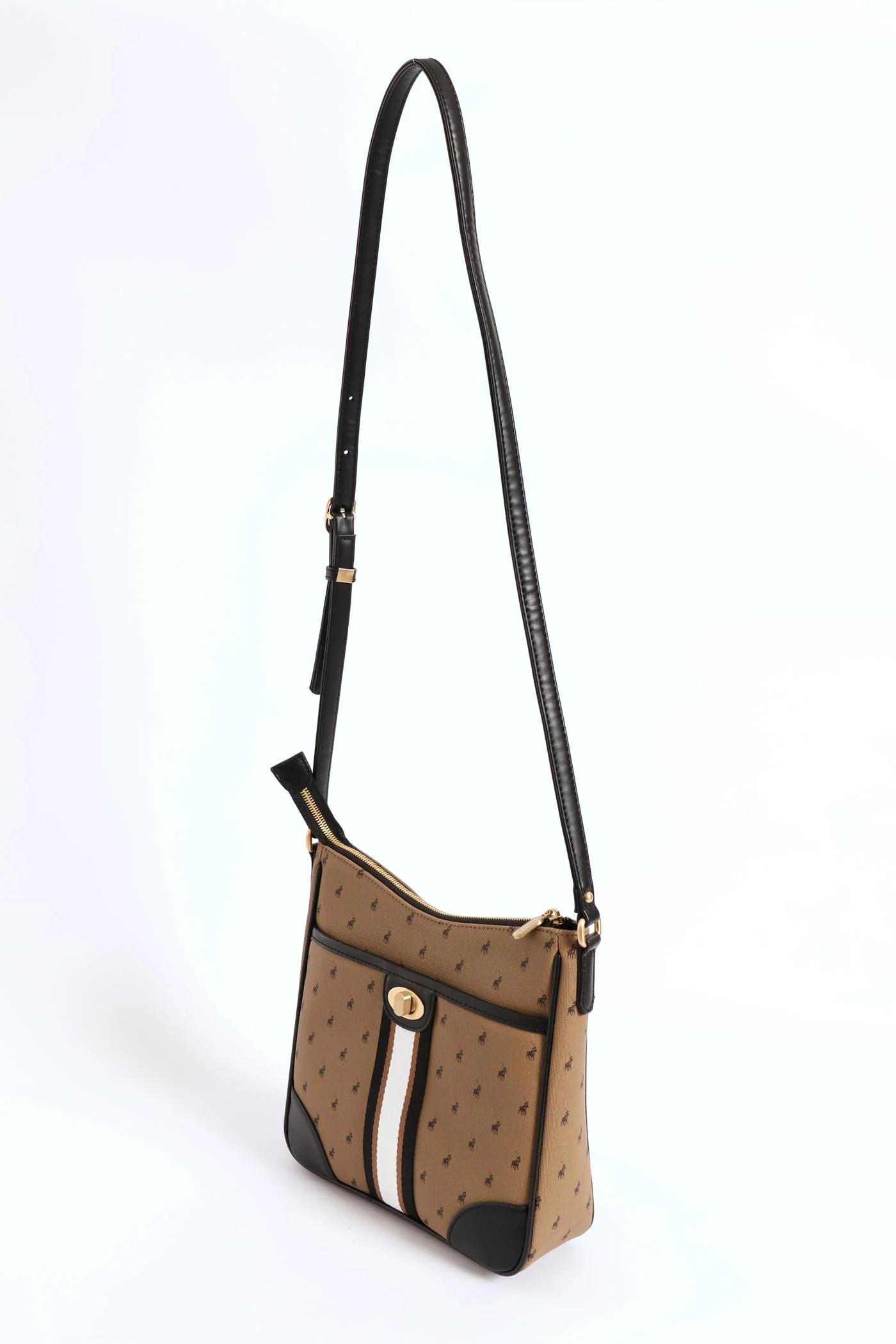 Oxford Crossbody Bag - Camel - Image 4