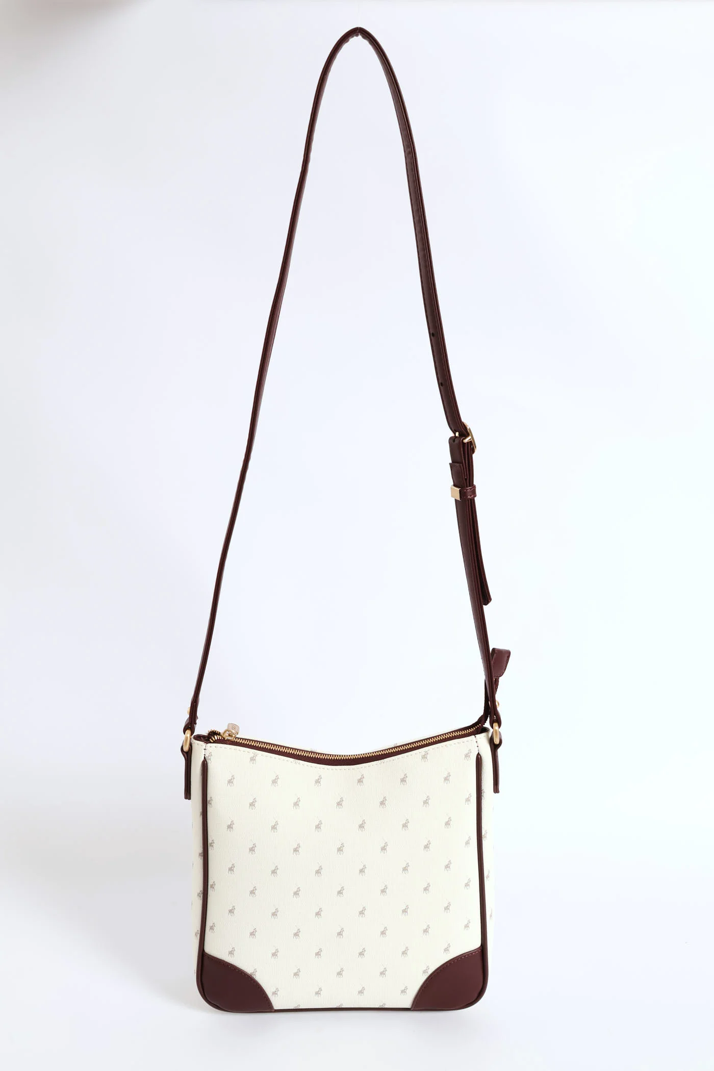 Oxford Crossbody Bag - Grey - Image 5