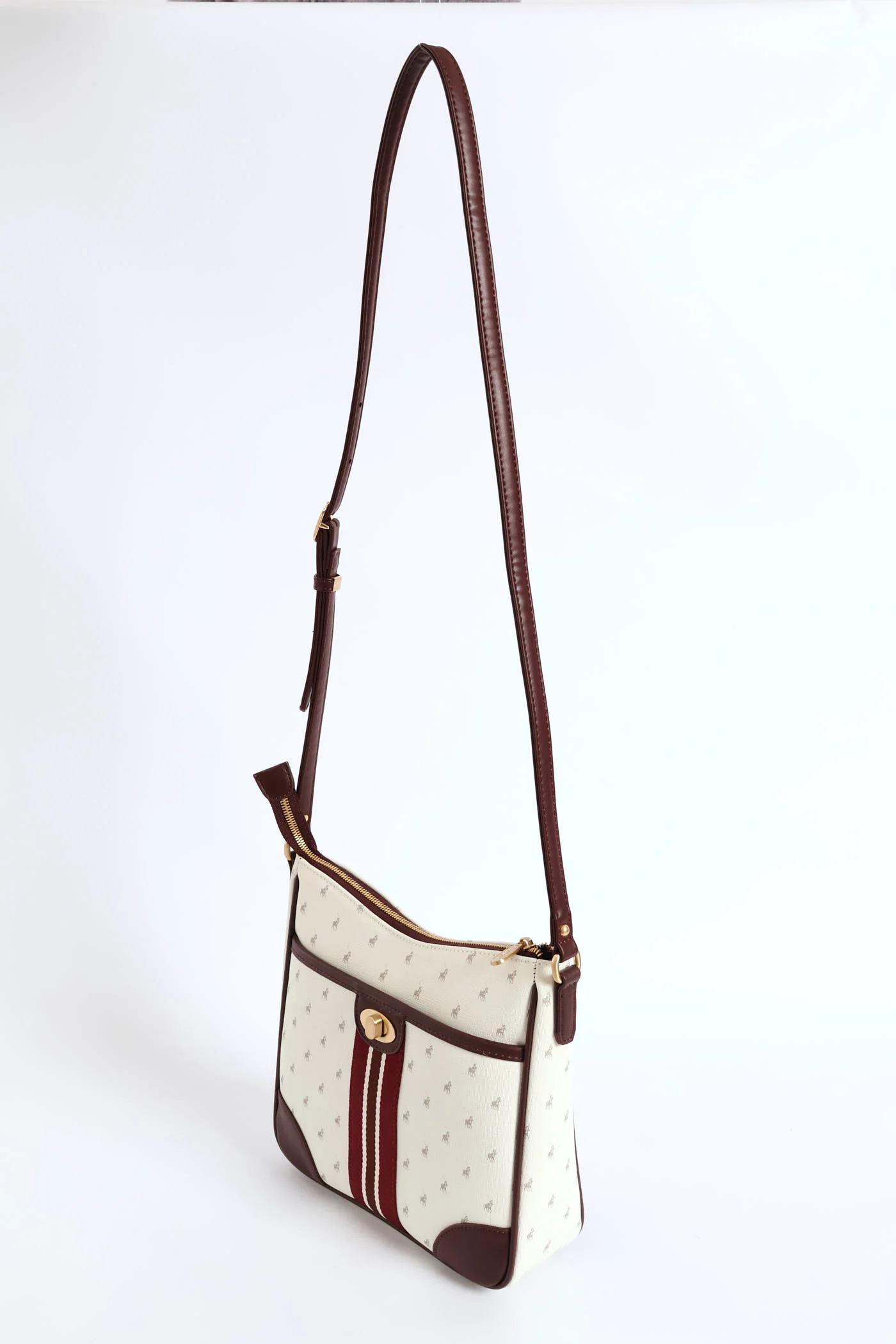 Oxford Crossbody Bag - Grey - Image 6