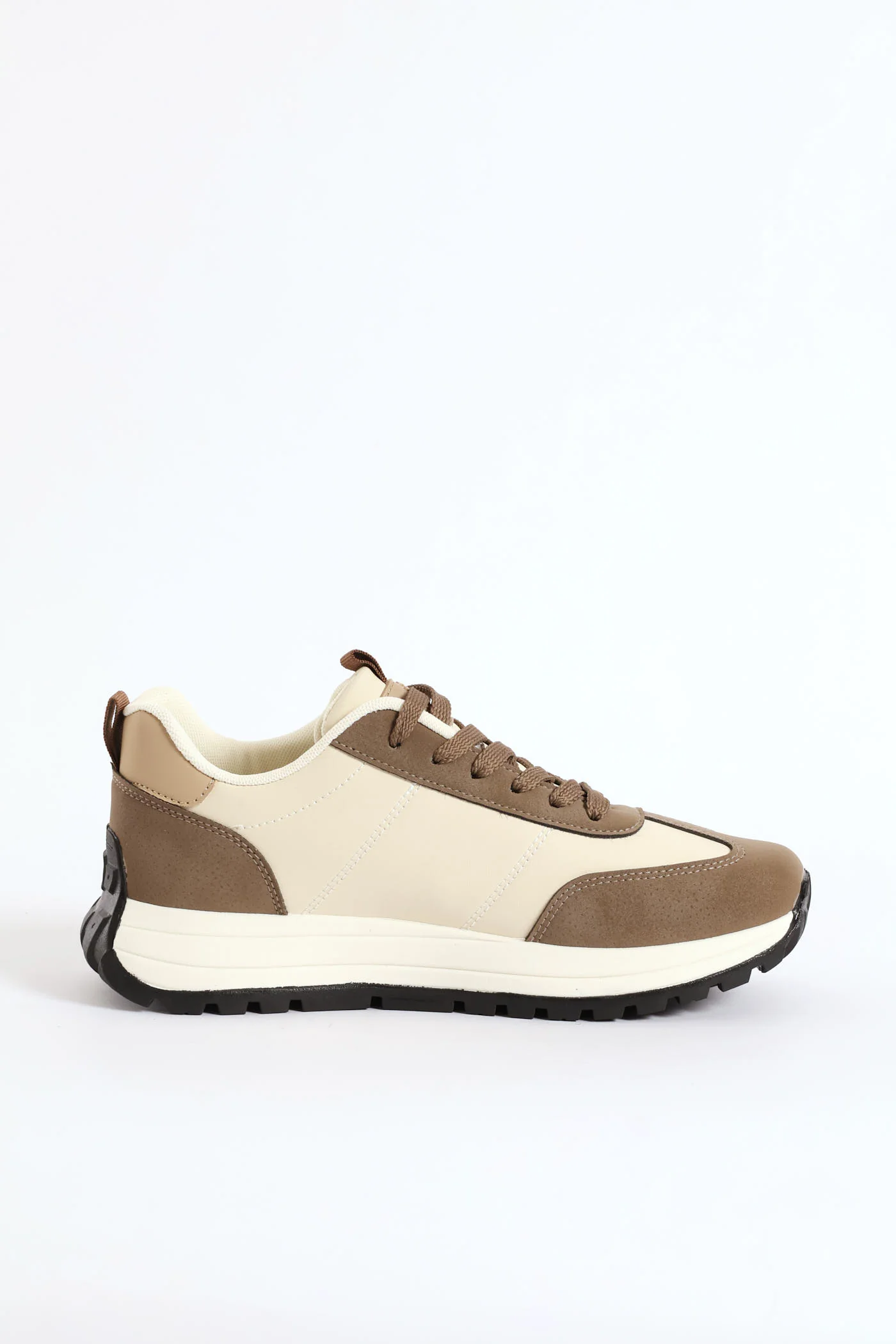 Oxford Retro Trainer - Camel - Image 4
