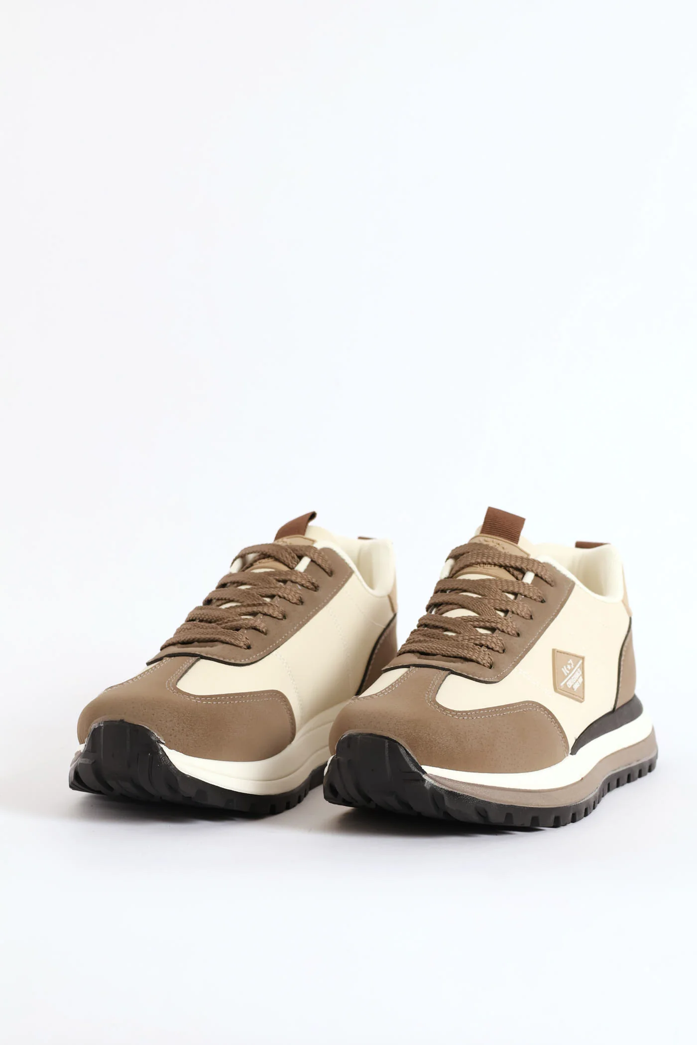 Oxford Retro Trainer - Camel - Image 6