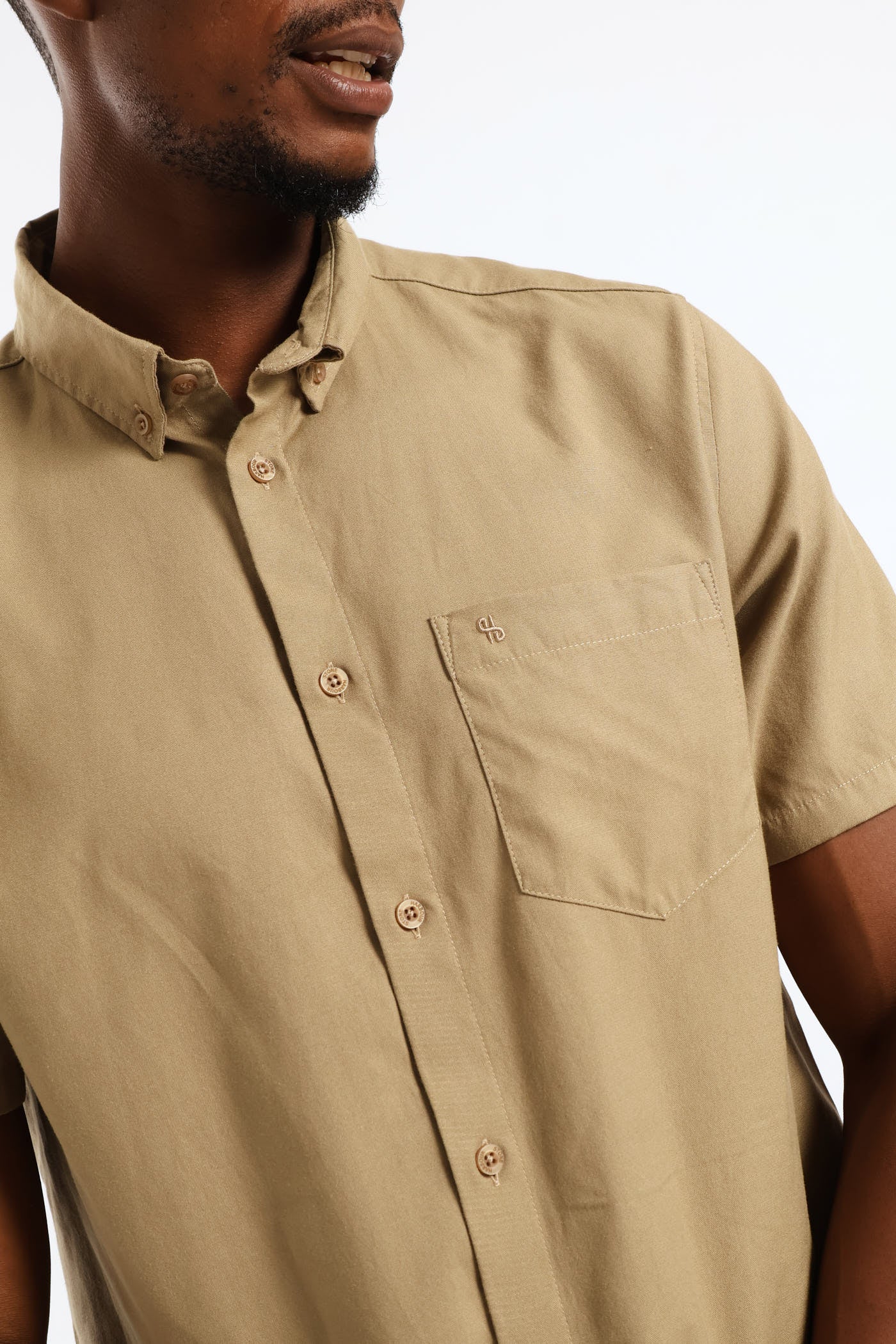 Oxford Shirt - Taupe - Image 2
