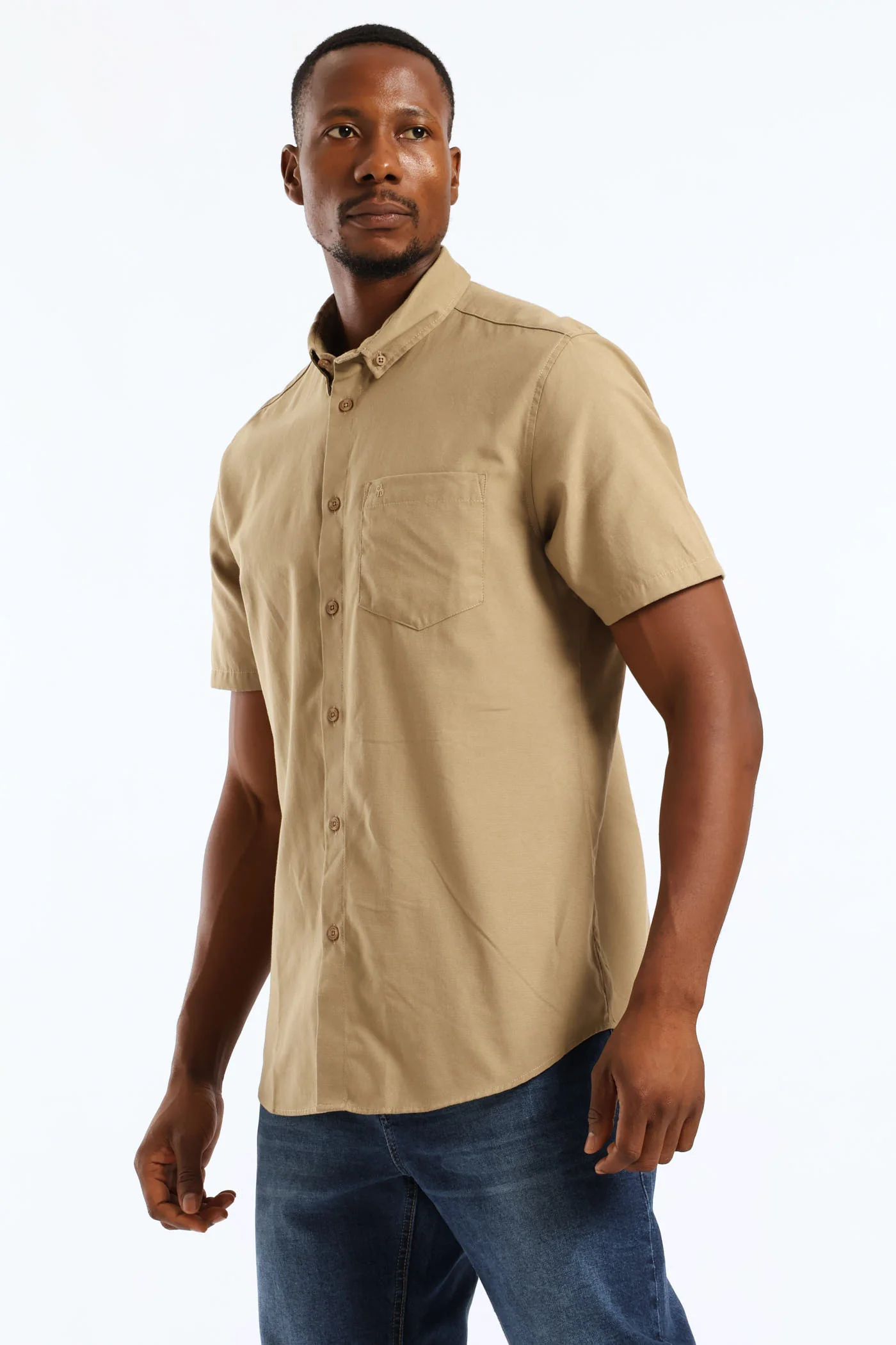 Oxford Shirt - Taupe - Image 4