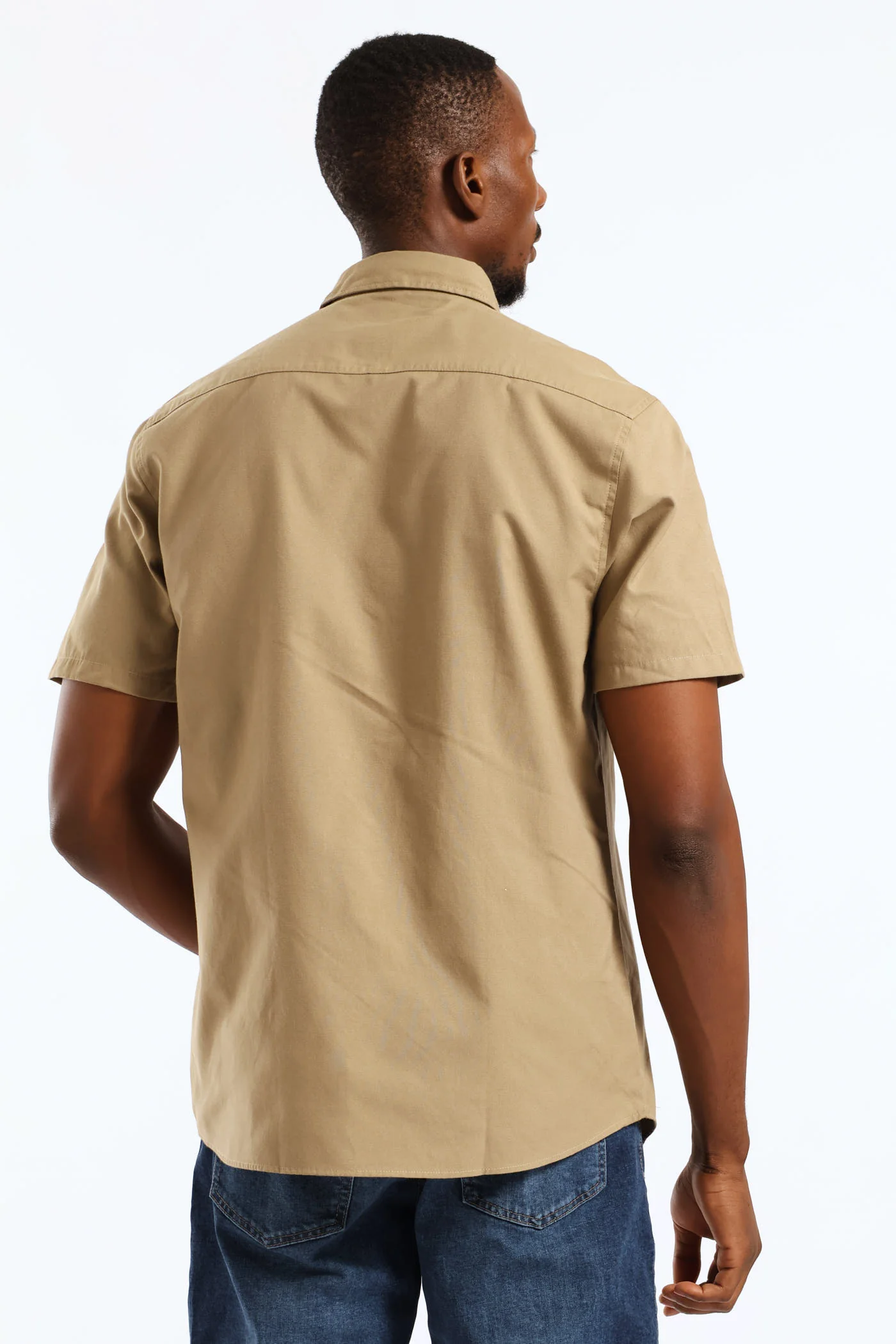 Oxford Shirt - Taupe - Image 5