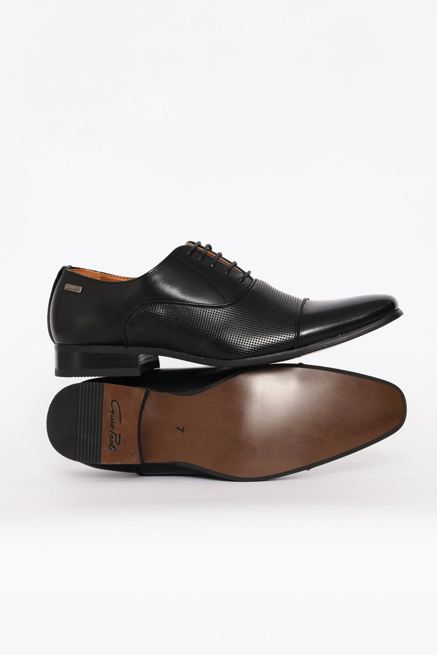 Oxford With Toe Cap - Black - Image 4